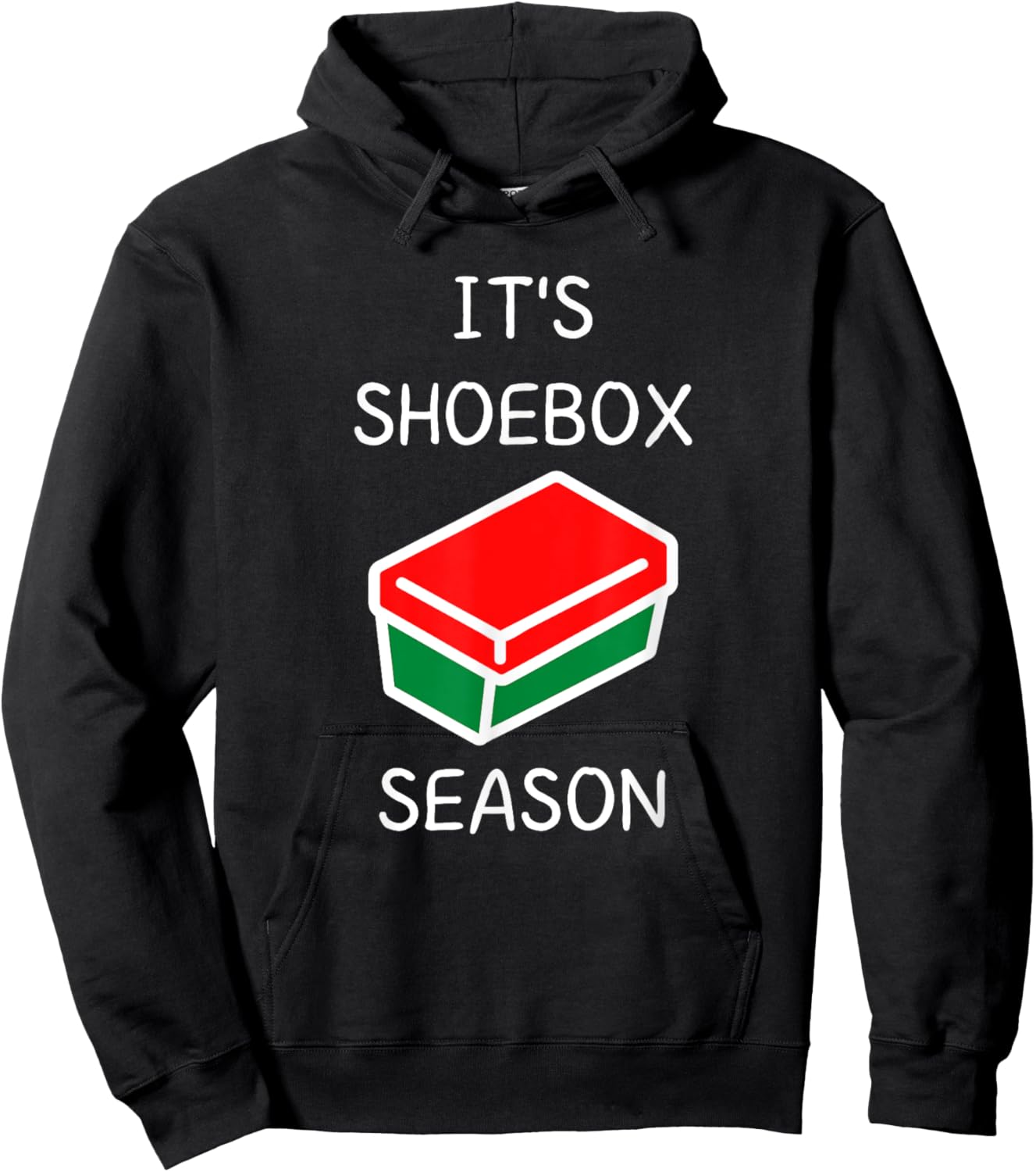 It's Shoebox Season - Christmas Child Giving Hoodie - Hoodie | Black
