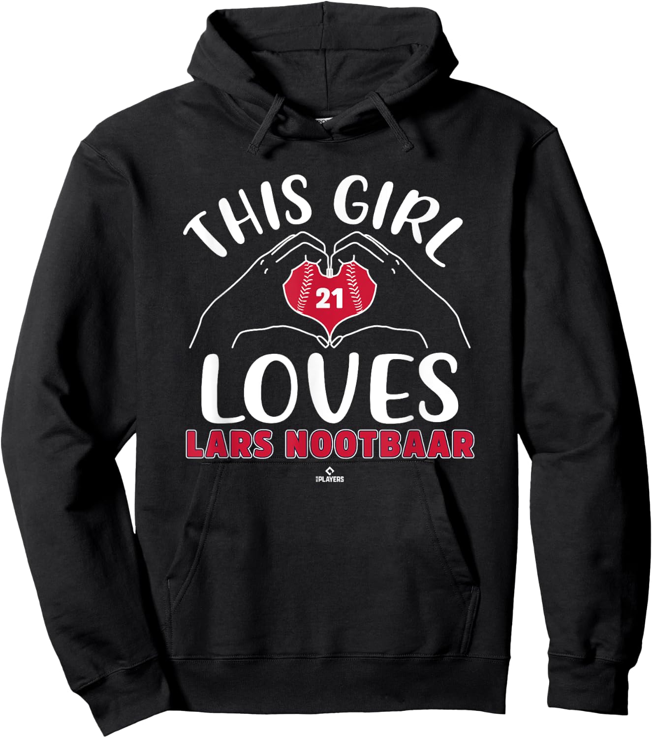 This Girl Loves Lars Nootbaar St Louis MLBPA Hoodie - Hoodie | Black