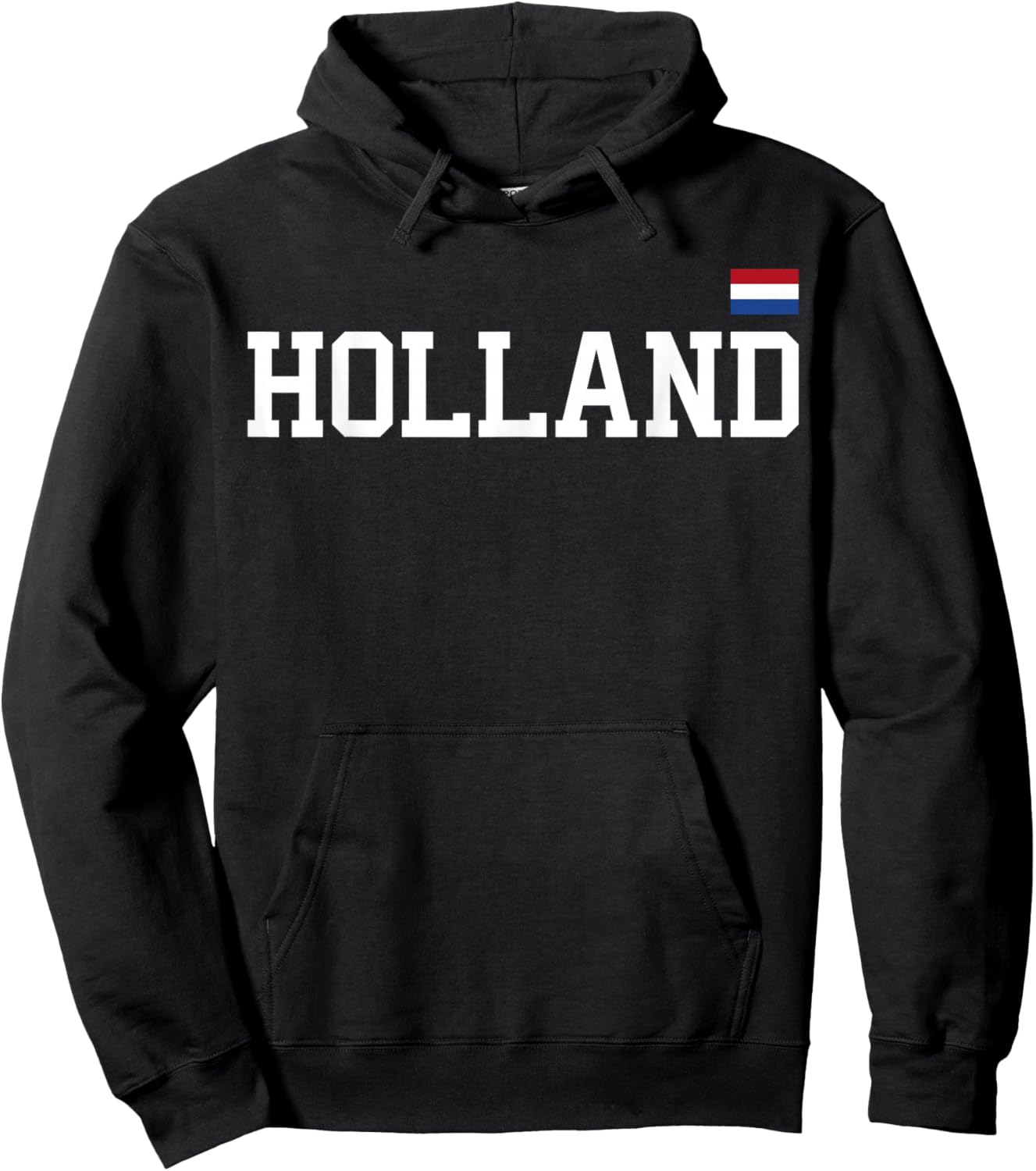 Holland Netherlands T Shirt Women Men Kids Dutch Flag Orange Hoodie - Hoodie | Black
