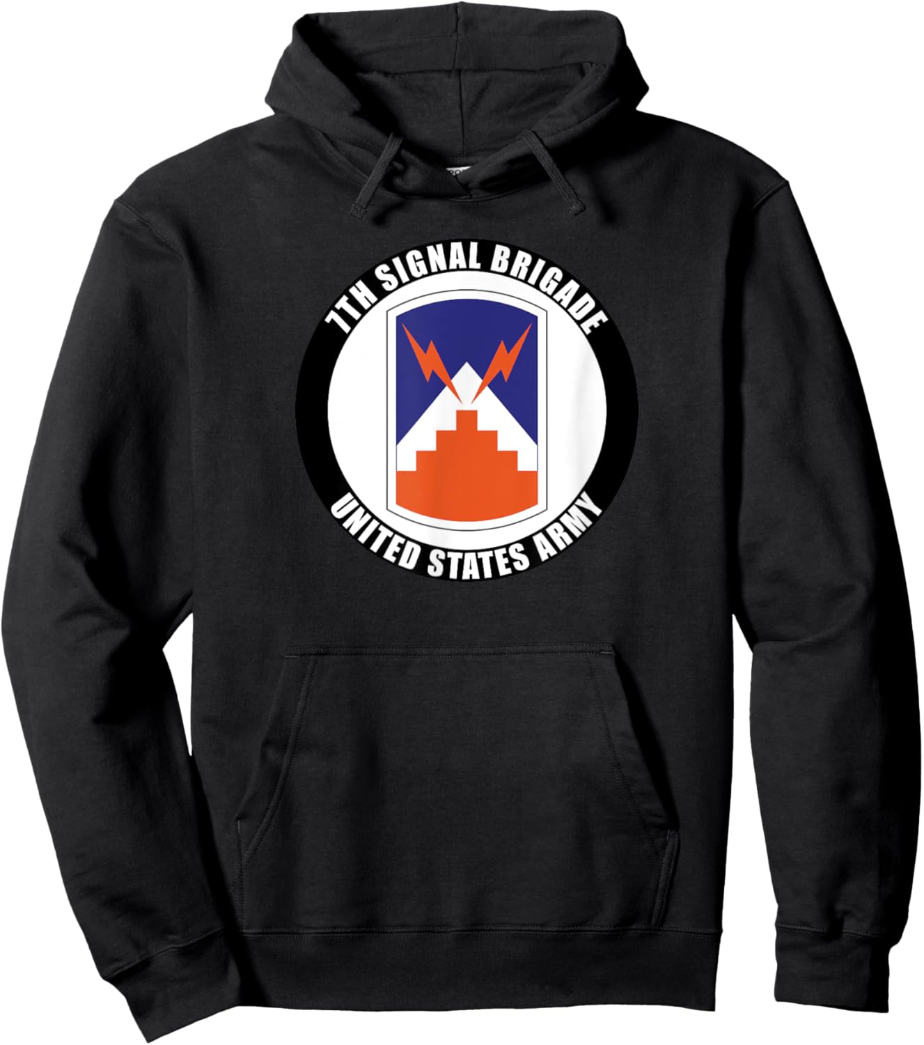 7th Signal Brigade United States Army Veteran Military Hoodie - Hoodie | Black
