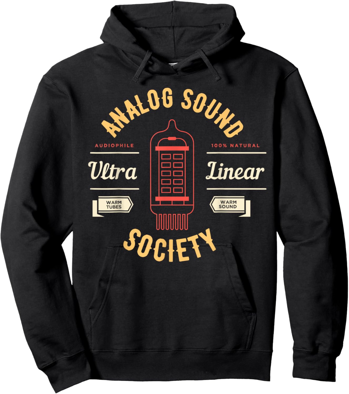 Analog Sound Society Audiophile Music HiFi Vinyl Collector Hoodie - Hoodie | Black
