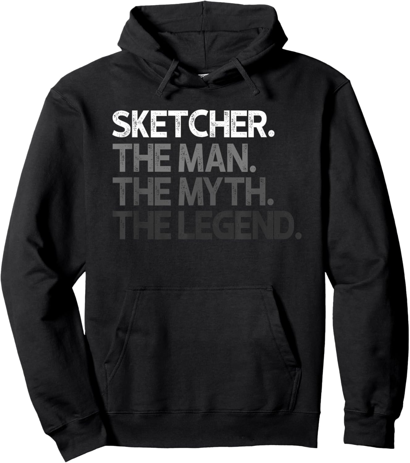 Sketcher Man The Myth Legend Gift Hoodie - Hoodie | Black