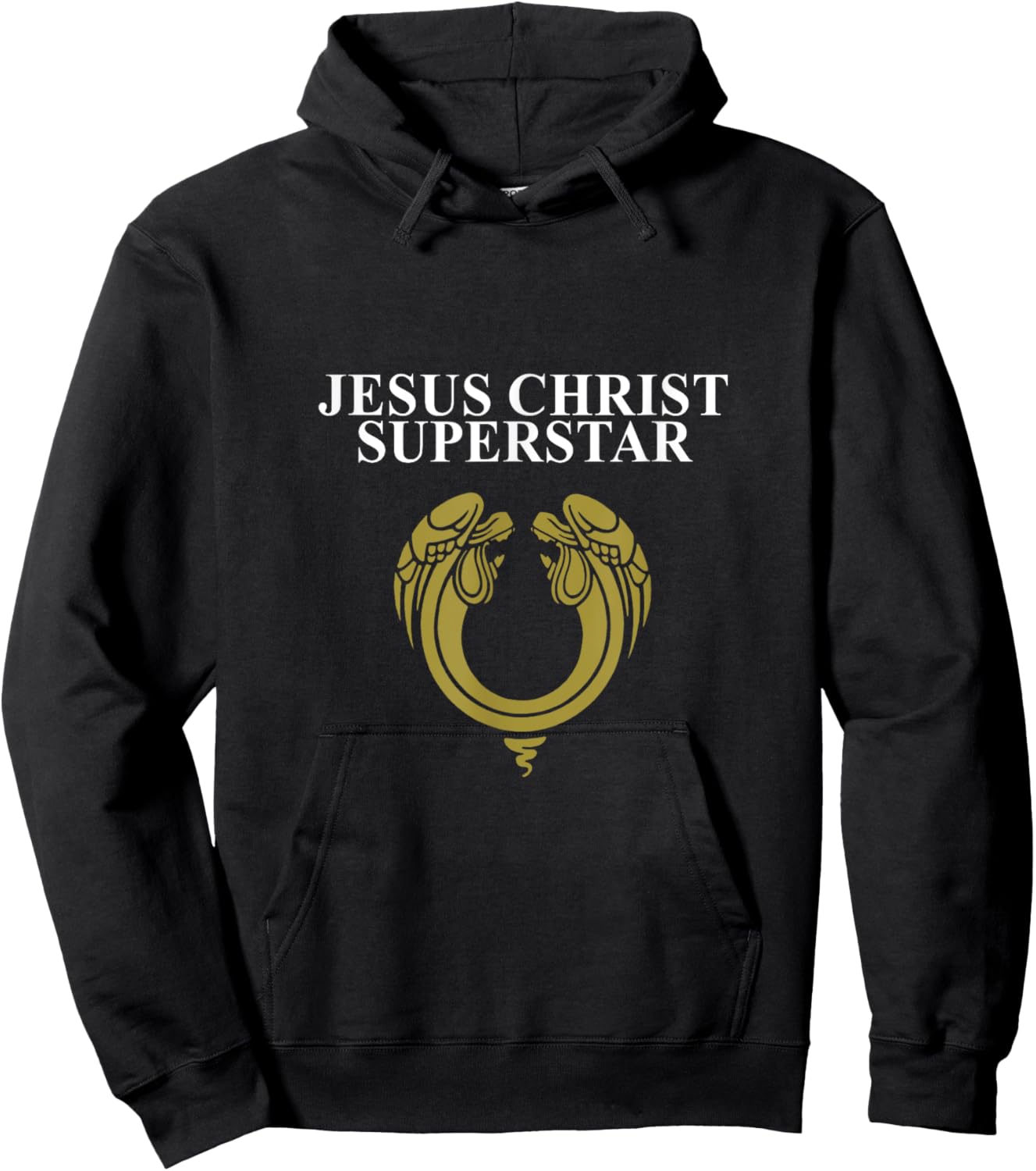 Andrew Lloyd Webber 'Jesus Christ Superstar' 1970 Classic Logo Black Hoodie - Hoodie | Black