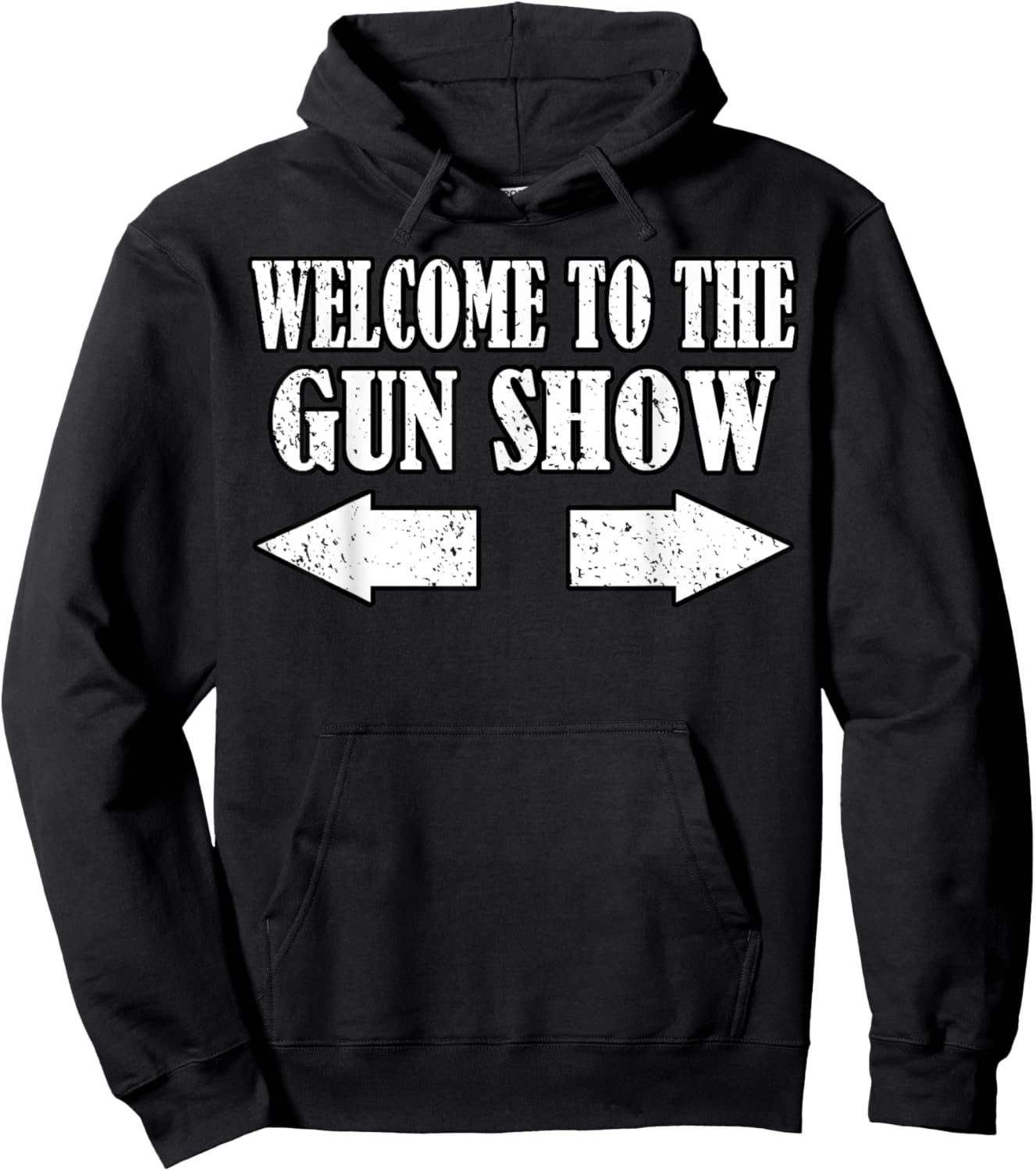 Gun Show Welcome To The Gun Show Funny Fitness Bodybuilding Hoodie - Hoodie | Black