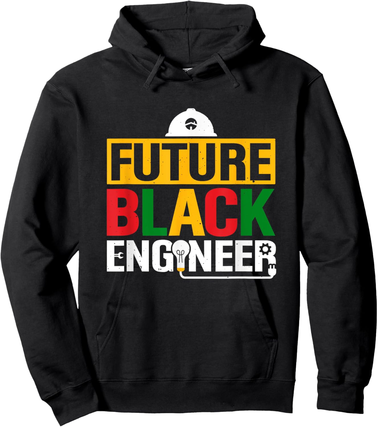 Future Black Engineer African American Engineering Student Hoodie - Hoodie | Black