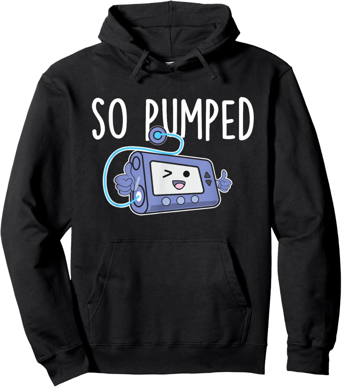 Diabetes Awareness Shirts So Pumped - Funny Insulin Pump Diabetic Diabetes Awareness Hoodie - Hoodie | Black