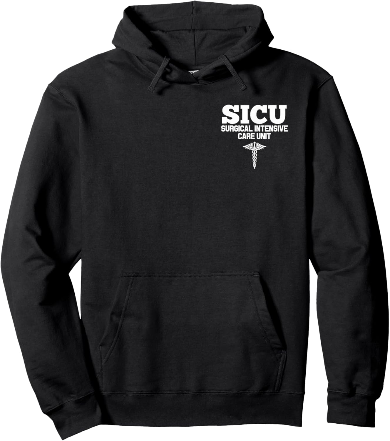 SICU Registered Nurse Intensive Care Unit RN Staff Hoodie - Hoodie | Black