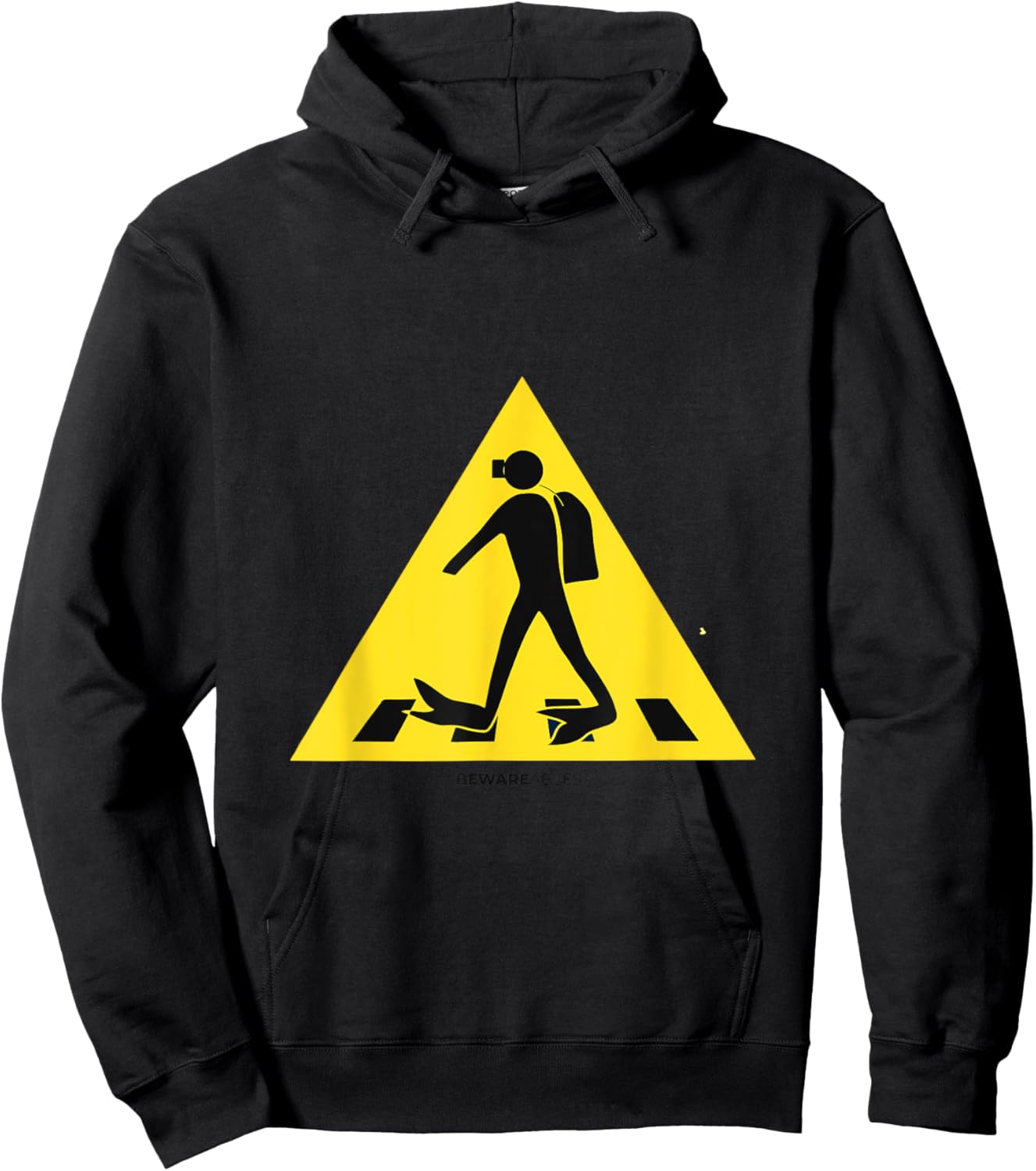 Scuba diver crossing the road in full dive gear Hoodie - Hoodie | Black