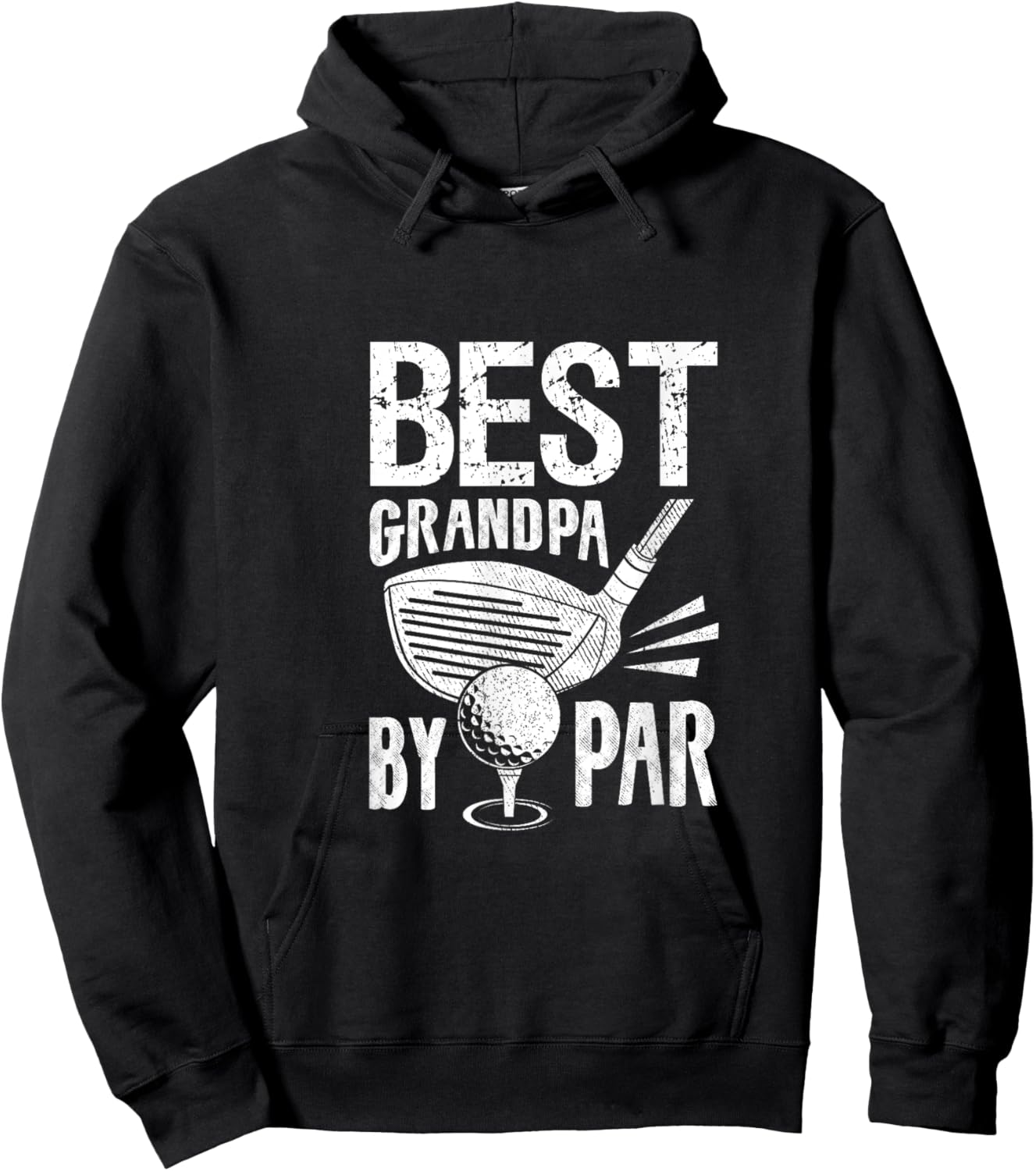 Golf Player Costume Golfing Outfits Best Grandpa By Par Hoodie - Hoodie | Black