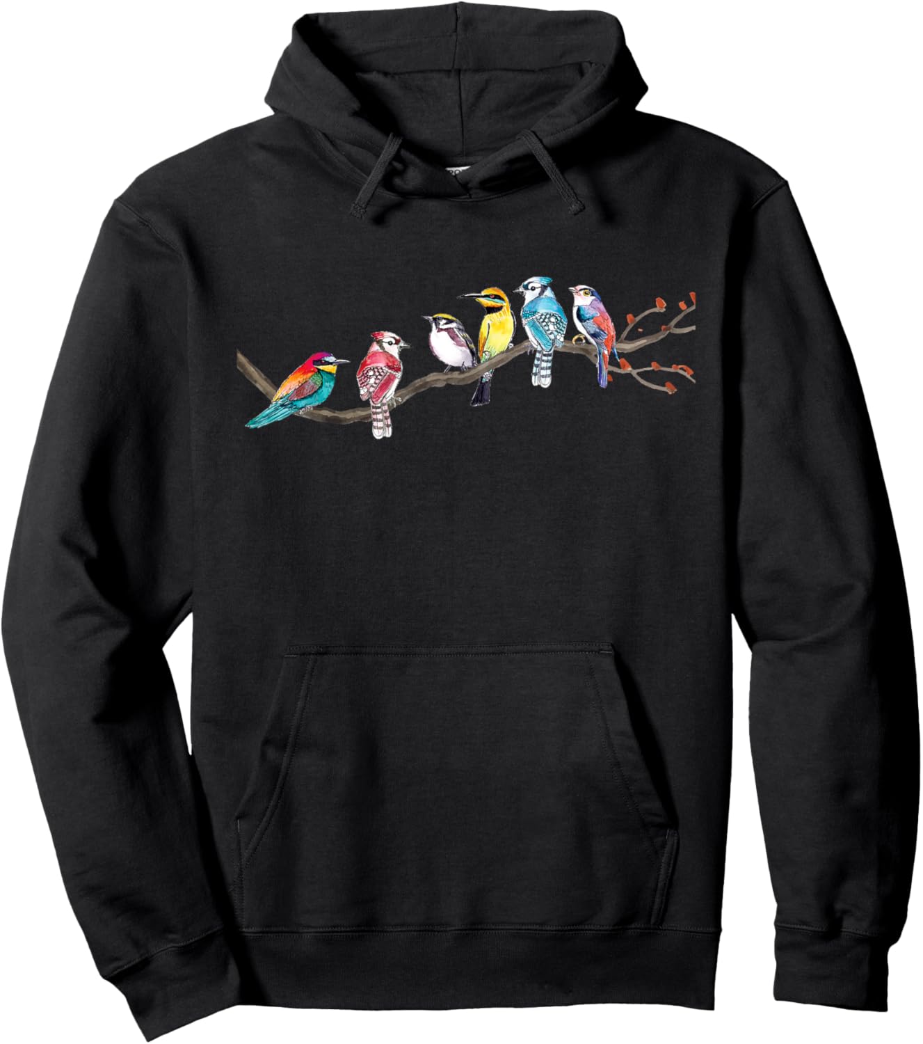 Birds On A Branch - Birding Bird Watching Bird Watcher Hoodie - Hoodie | Black