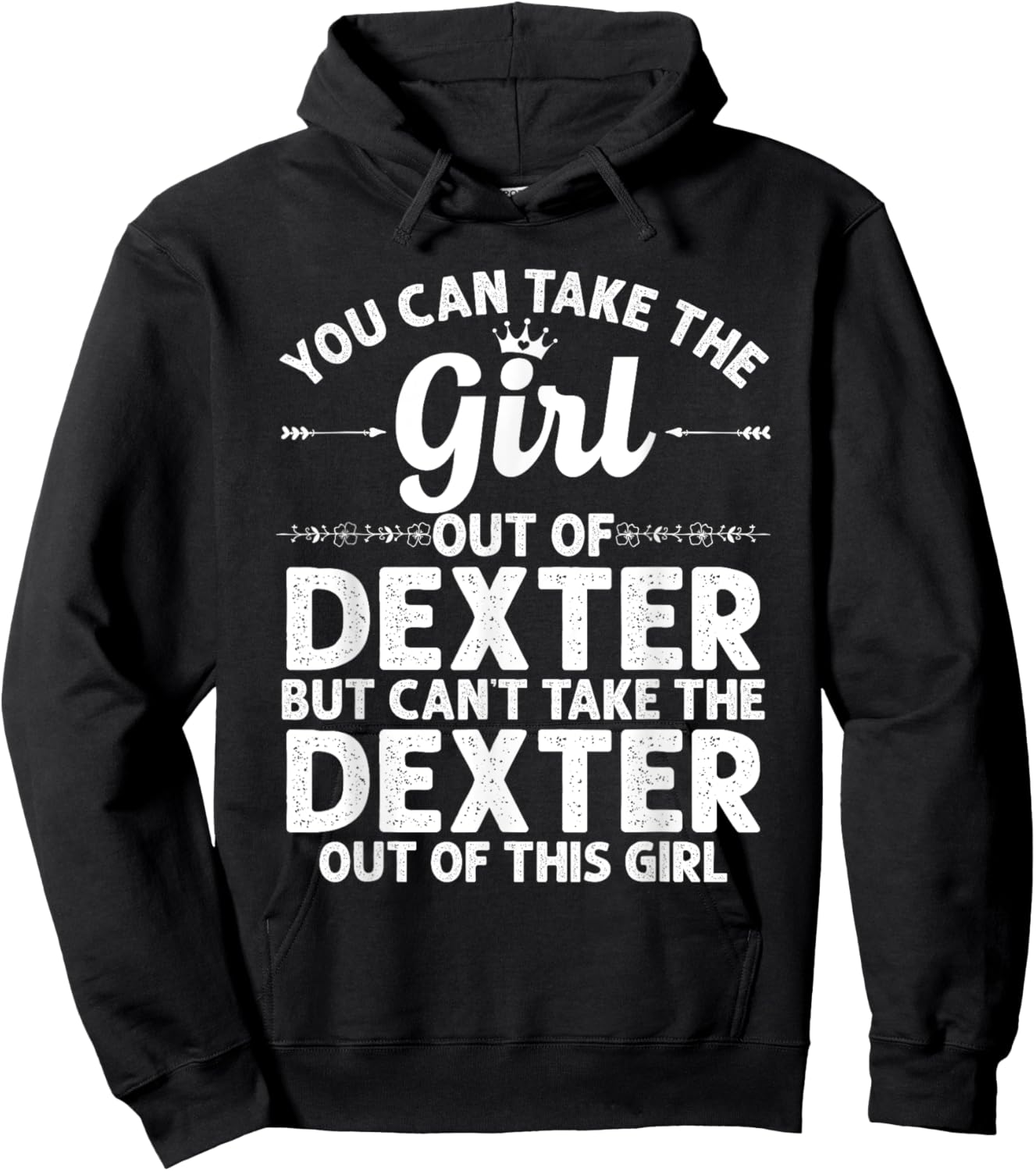 Girl Out Of DEXTER MI MICHIGAN Gift Funny Home Roots USA Hoodie - Hoodie | Black