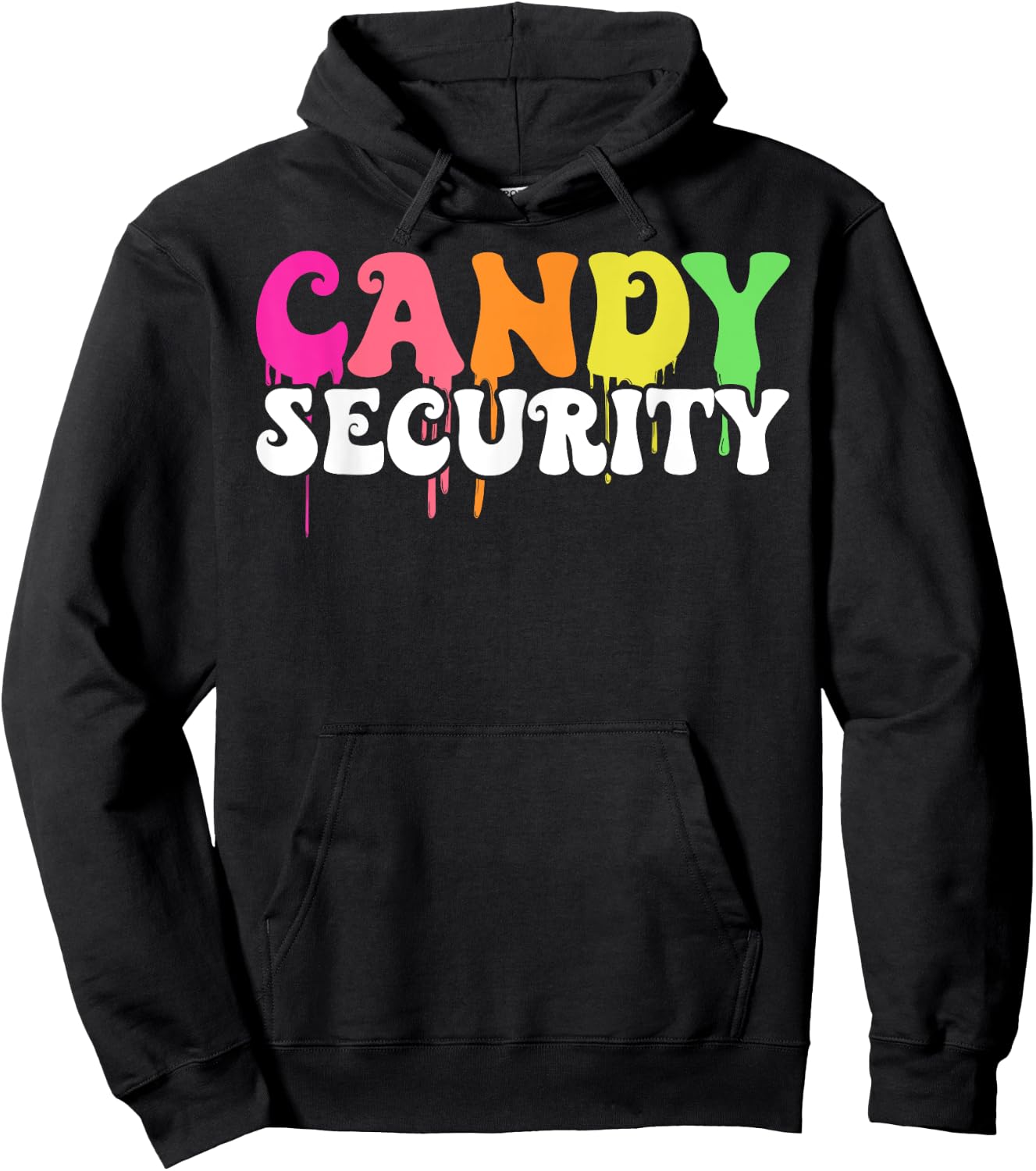 Funny Candy Security Halloween Costume Parents Hoodie - Hoodie | Black