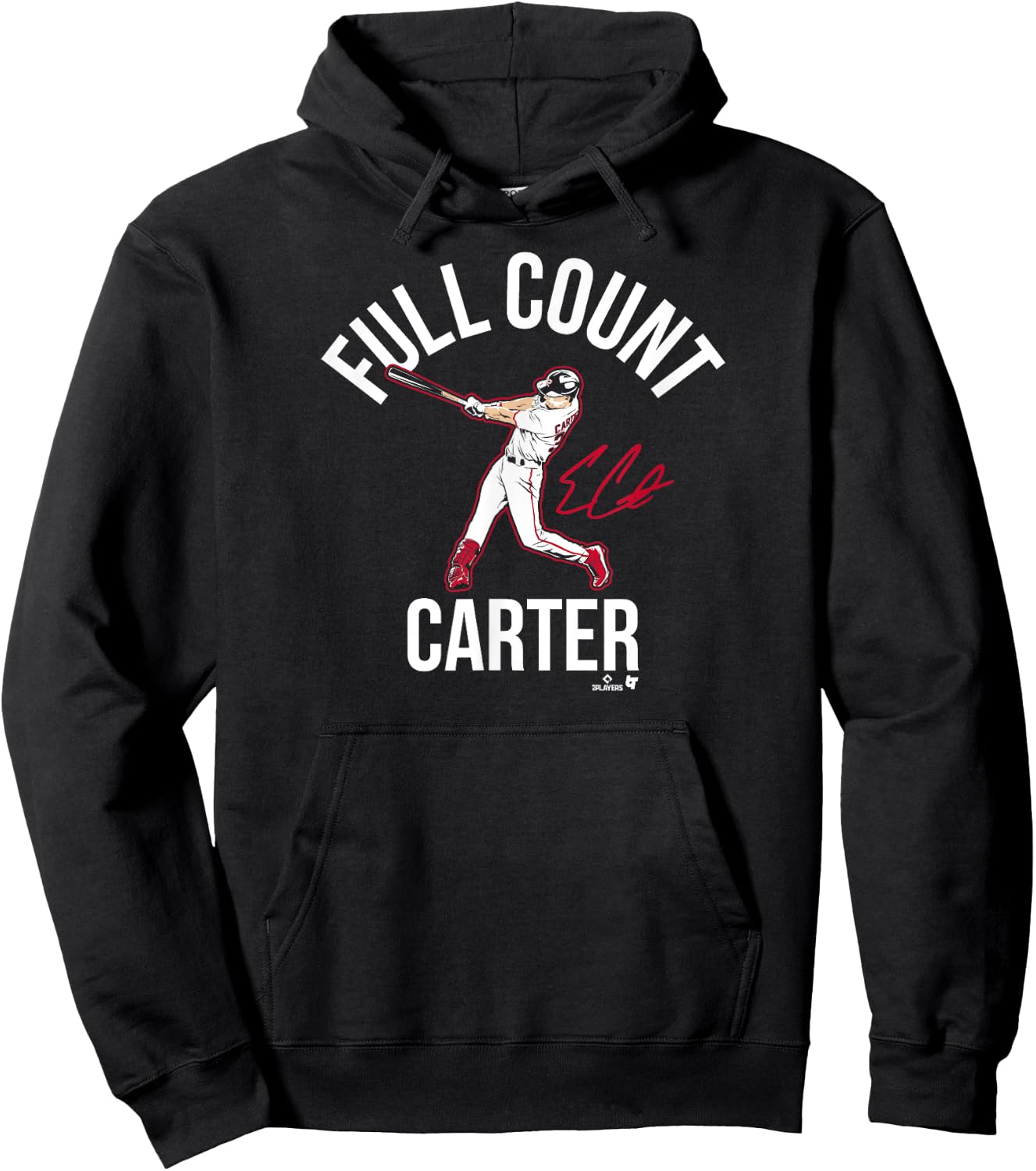 Evan Carter - Full Count Carter - Texas Baseball Hoodie - Hoodie | Black