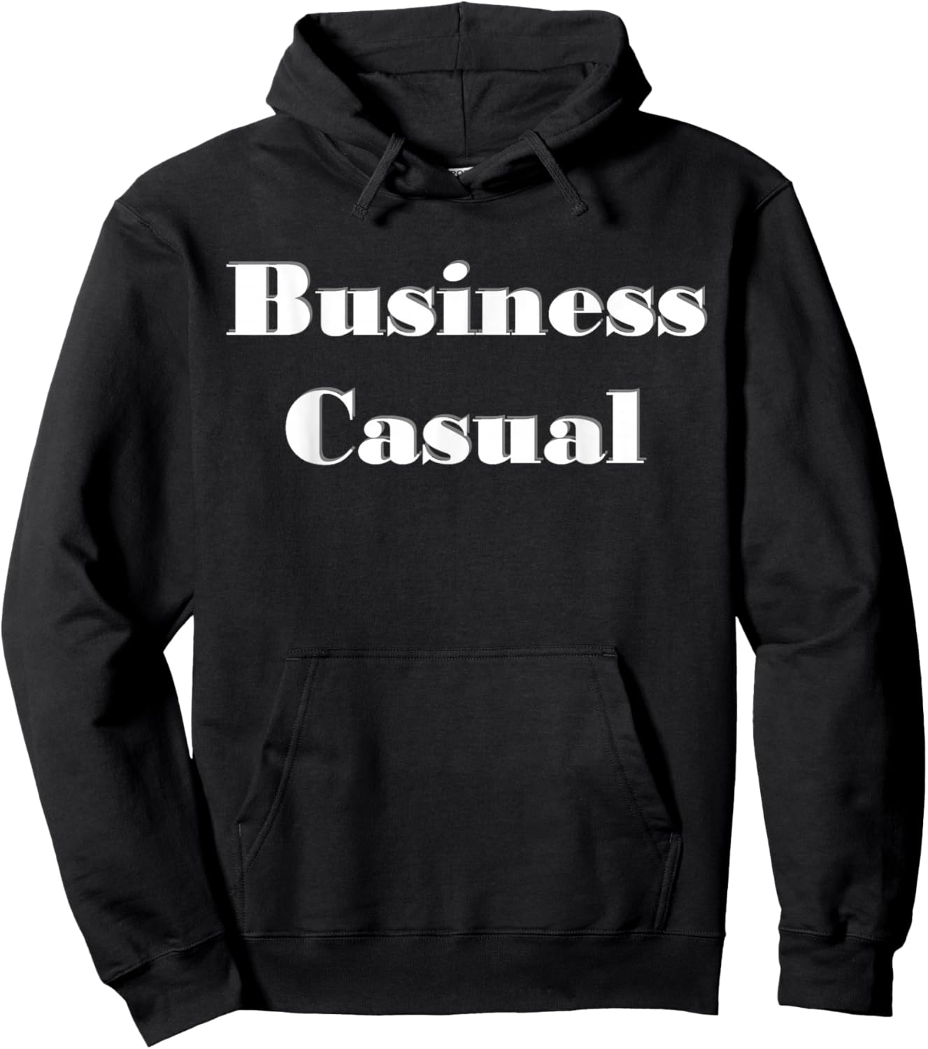 Business Casual Funny Hoodie - Hoodie | Black