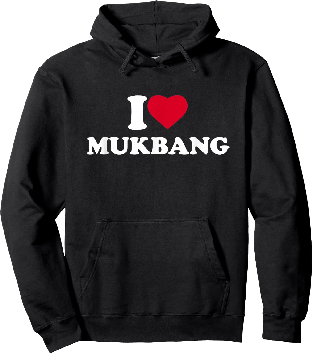I Love Mukbang I Heart Mukbang Lover Korean Food Hoodie - Hoodie | Black