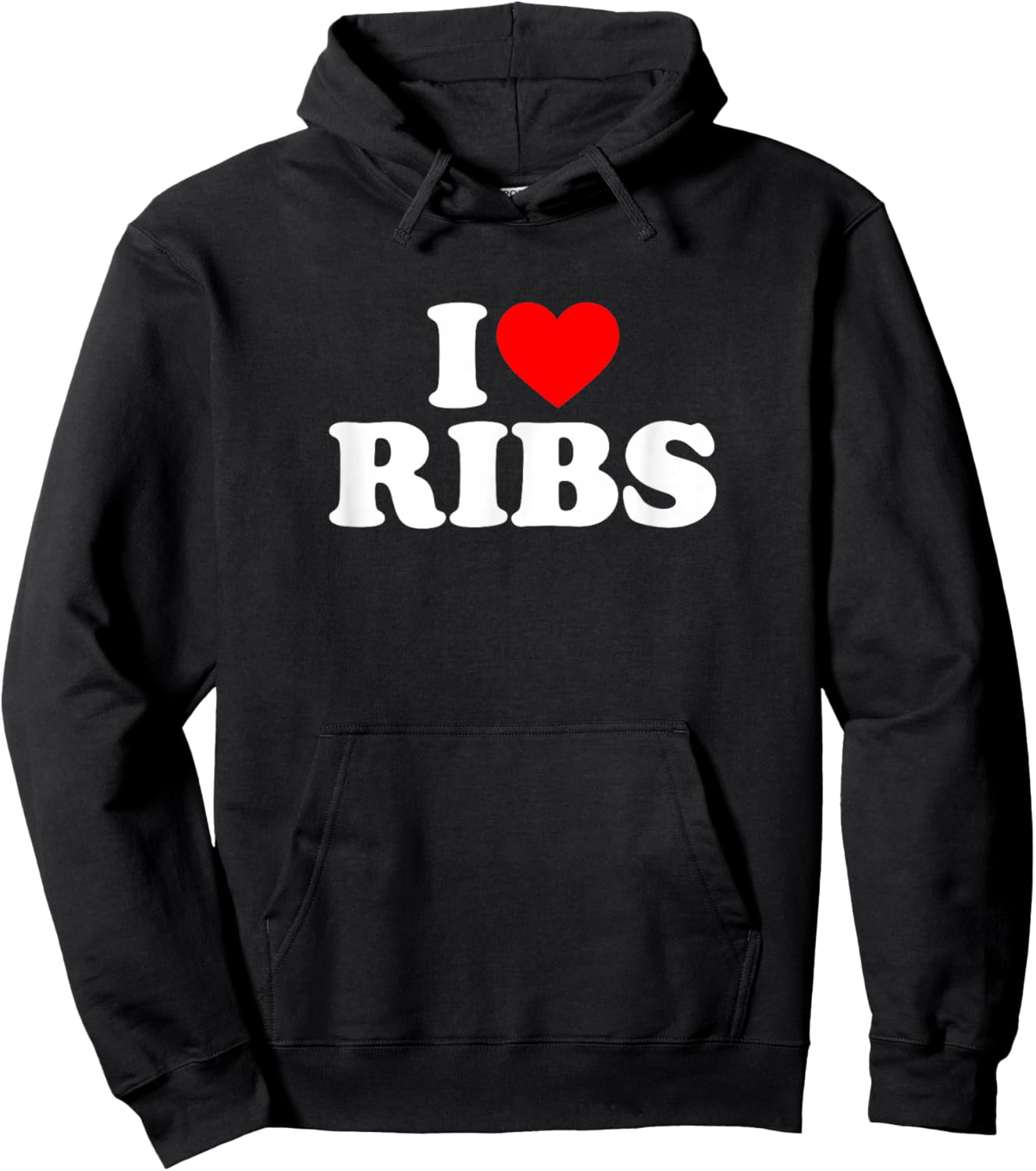 I Love Ribs I Heart Ribs Shirt Food Lover Hoodie - Hoodie | Black