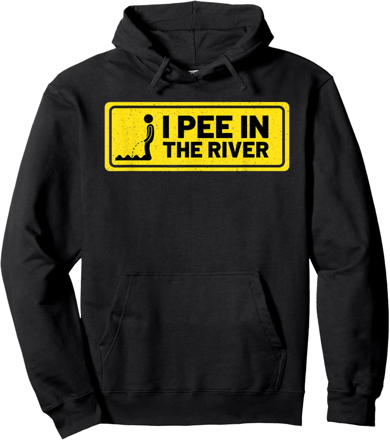 Funny I Pee In The River Summer Tubing Family Float Trip Hoodie - Hoodie | Black