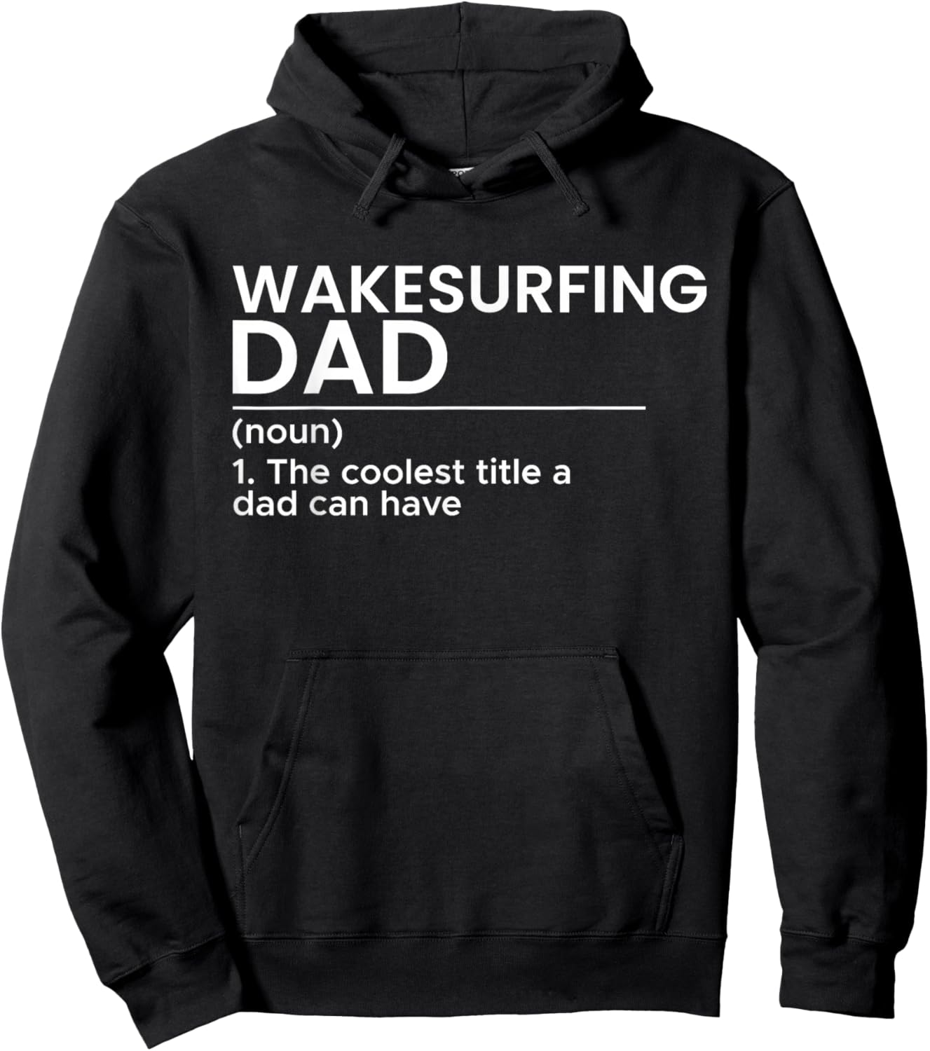 Wakesurfing Dad Wakeboard Wakeboarding Wakesurf Surf Board Hoodie - Hoodie | Black
