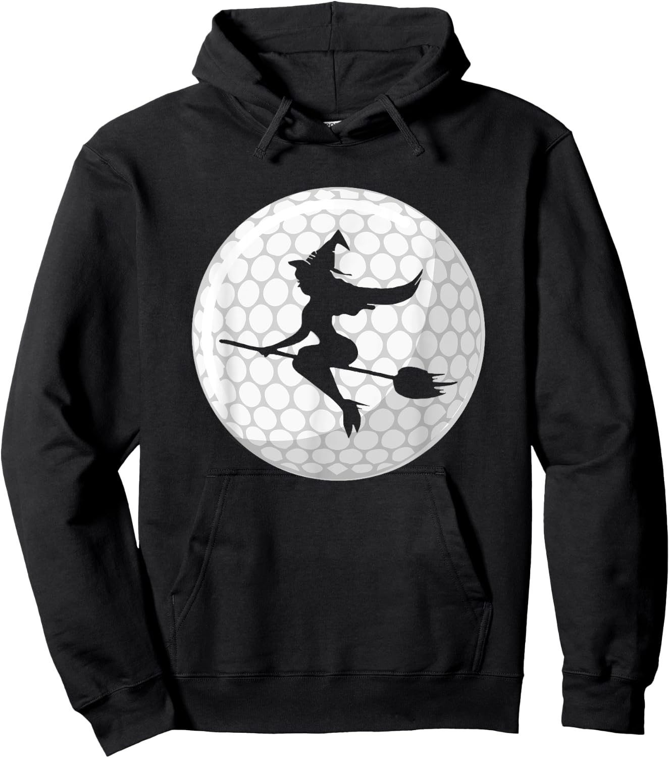 Halloween Witch Golf Player Hoodie - Hoodie | Black