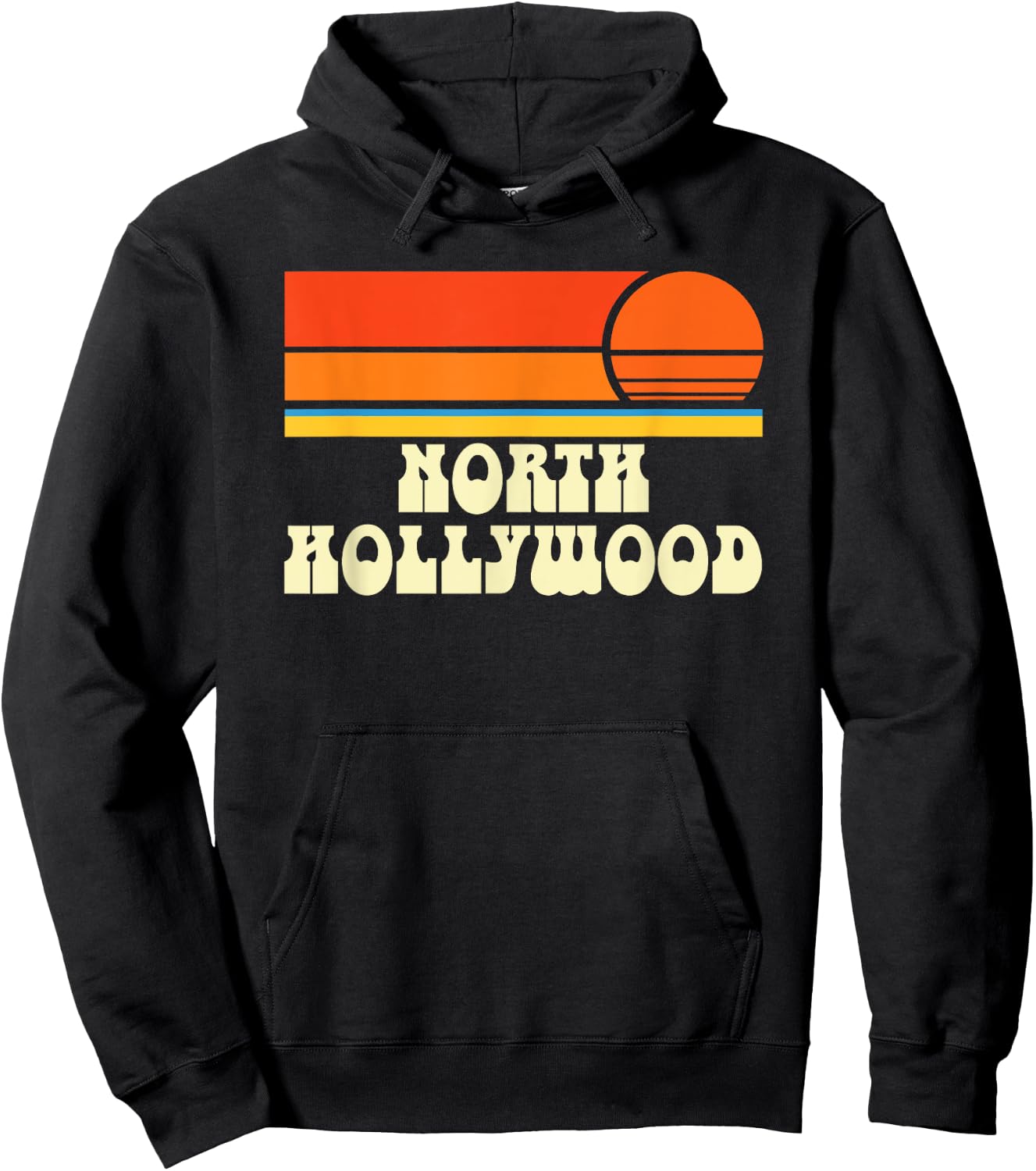 North Hollywood California CA Hoodie - Hoodie | Black