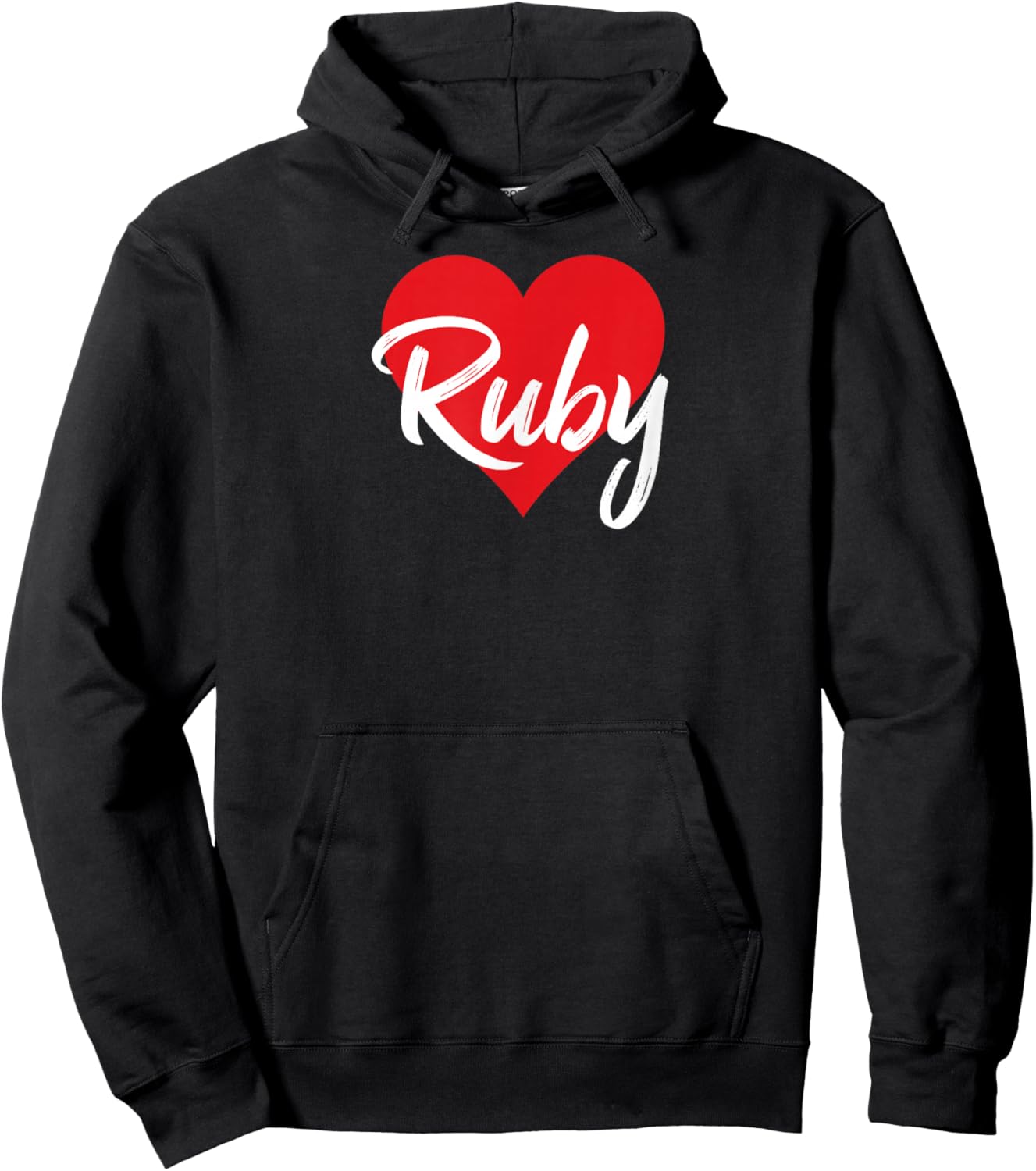 I Love Ruby First Name I Heart Named Hoodie - Hoodie | Black