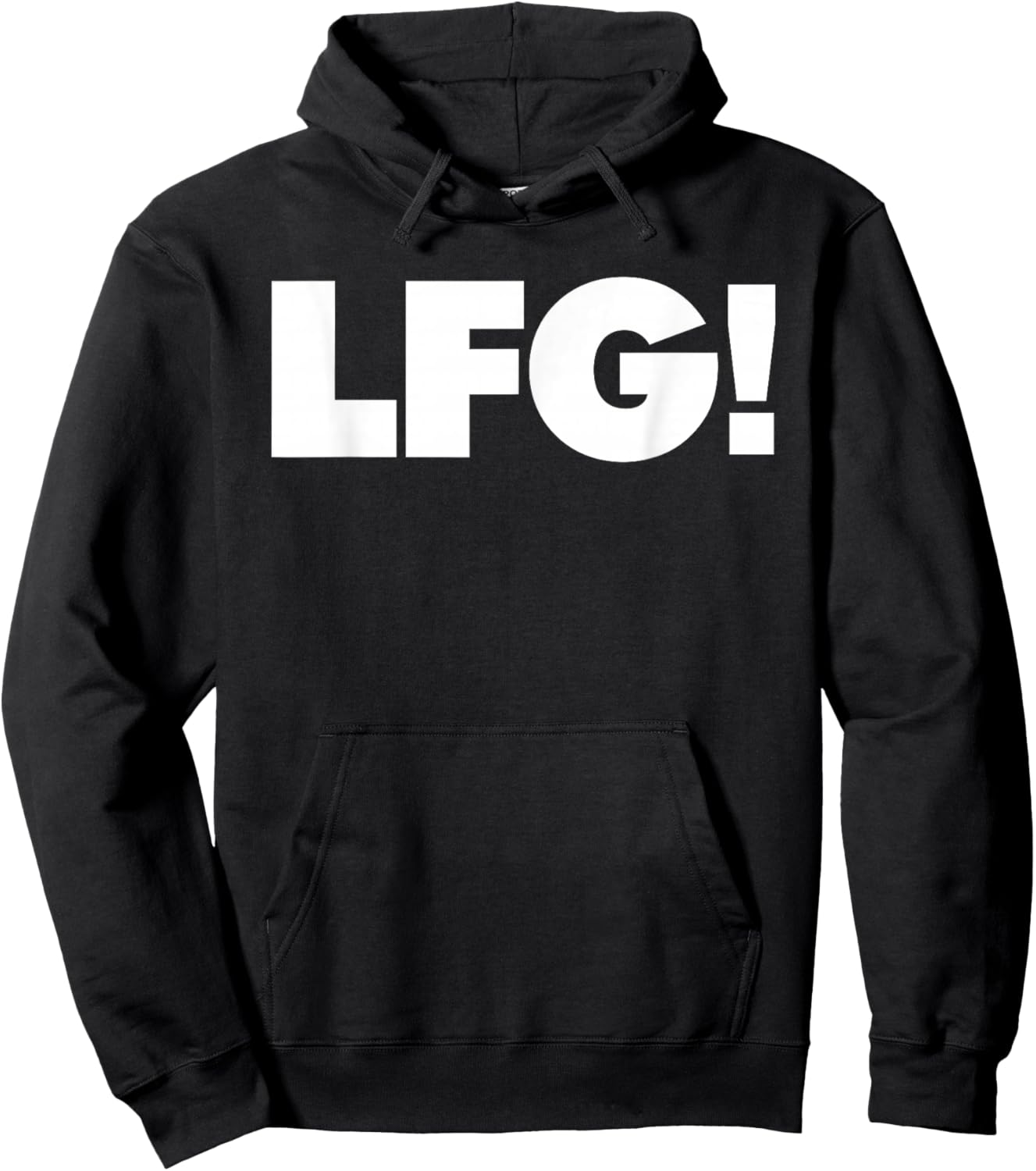 Miftees LFG -Adults Black Small Classic Fit Short Sleeve Sports Team Support Hoodie - Hoodie | Black