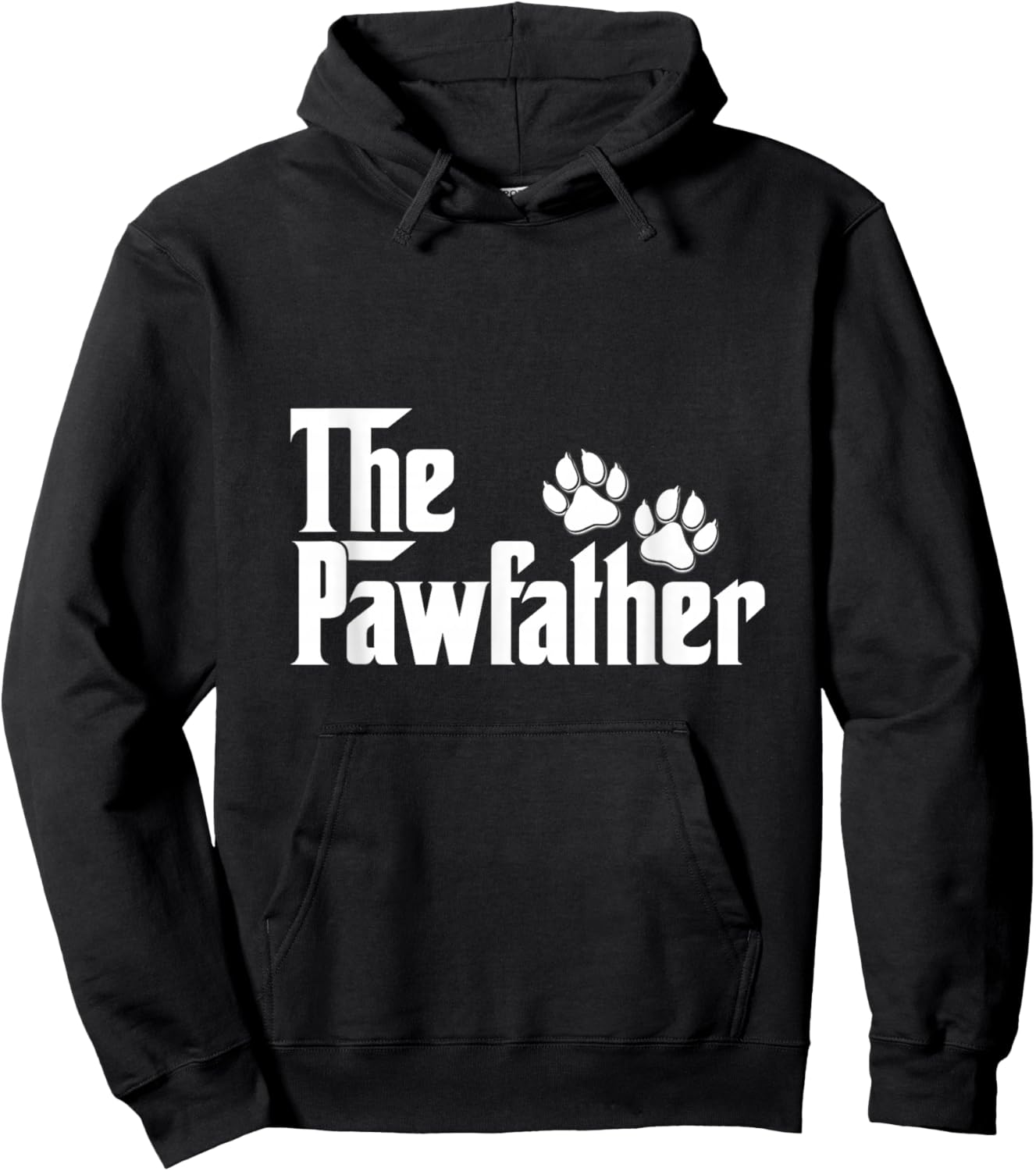 Funny Dog Owner The Pawfather Father Gift Dog Lovers Owner Hoodie - Hoodie | Black