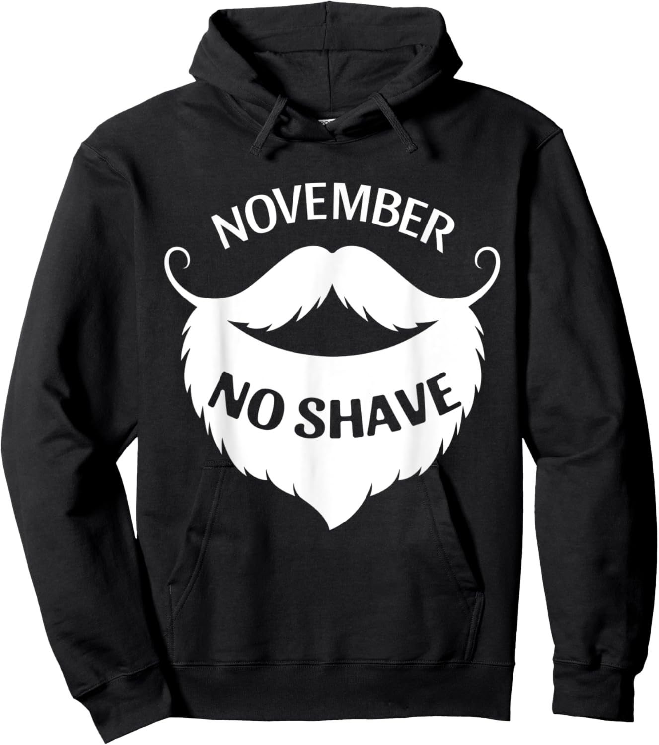 November No Shave Hoodie - Hoodie | Black
