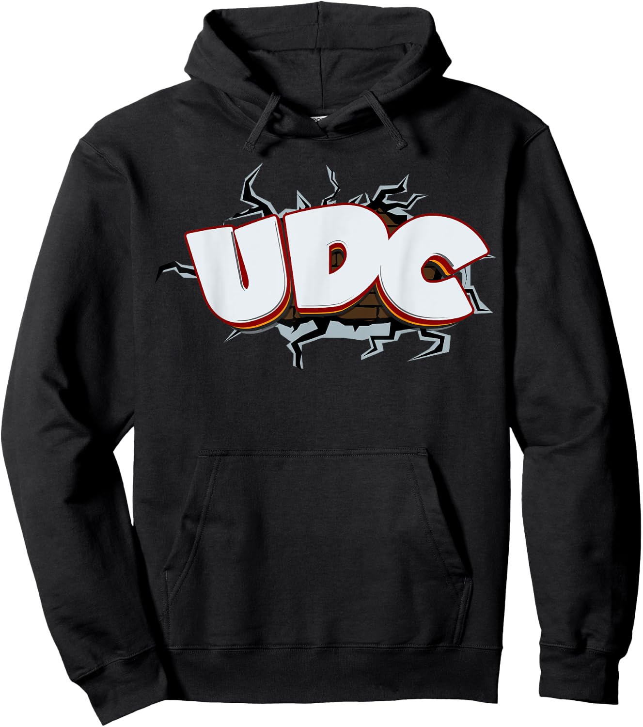 UDC Cracked Wall Hoodie - Hoodie | Black