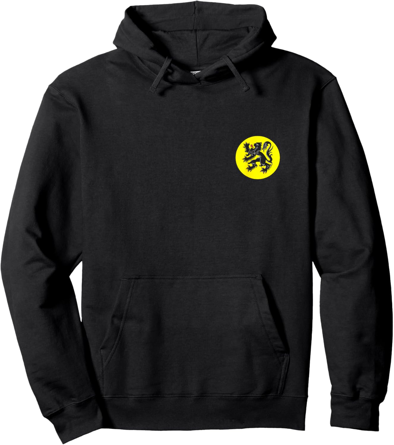 Flanders Vlaanderen Pride Vlaamse Leeuw Flemish Lion Pride Hoodie - Hoodie | Black
