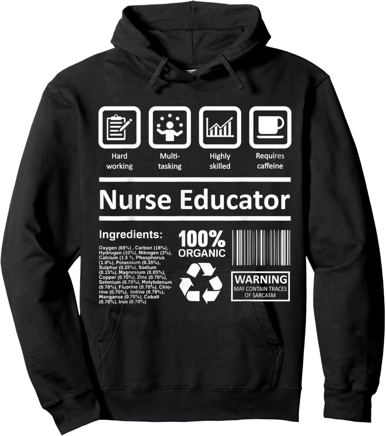 Nurse Educator Shirt Men Women Nursing Instructor Teacher Hoodie - Hoodie | Black