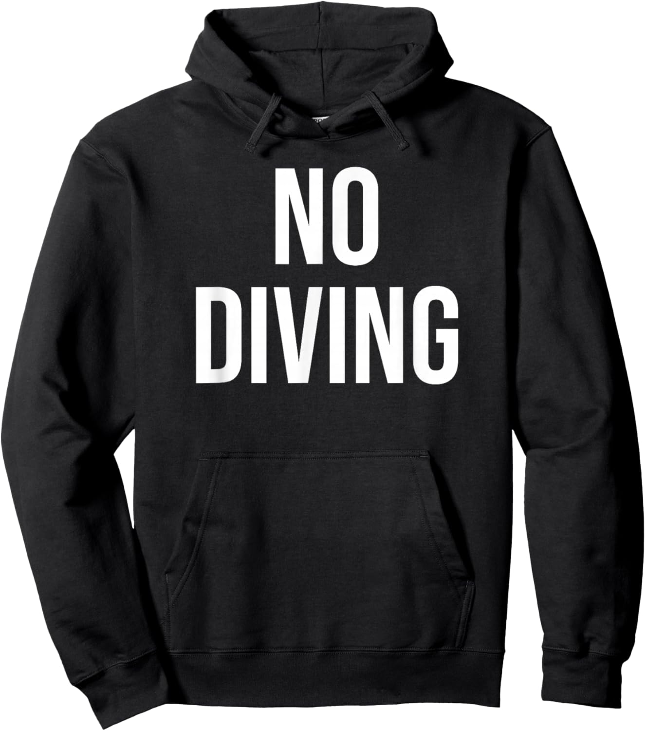 No Diving Hoodie - Hoodie | Black