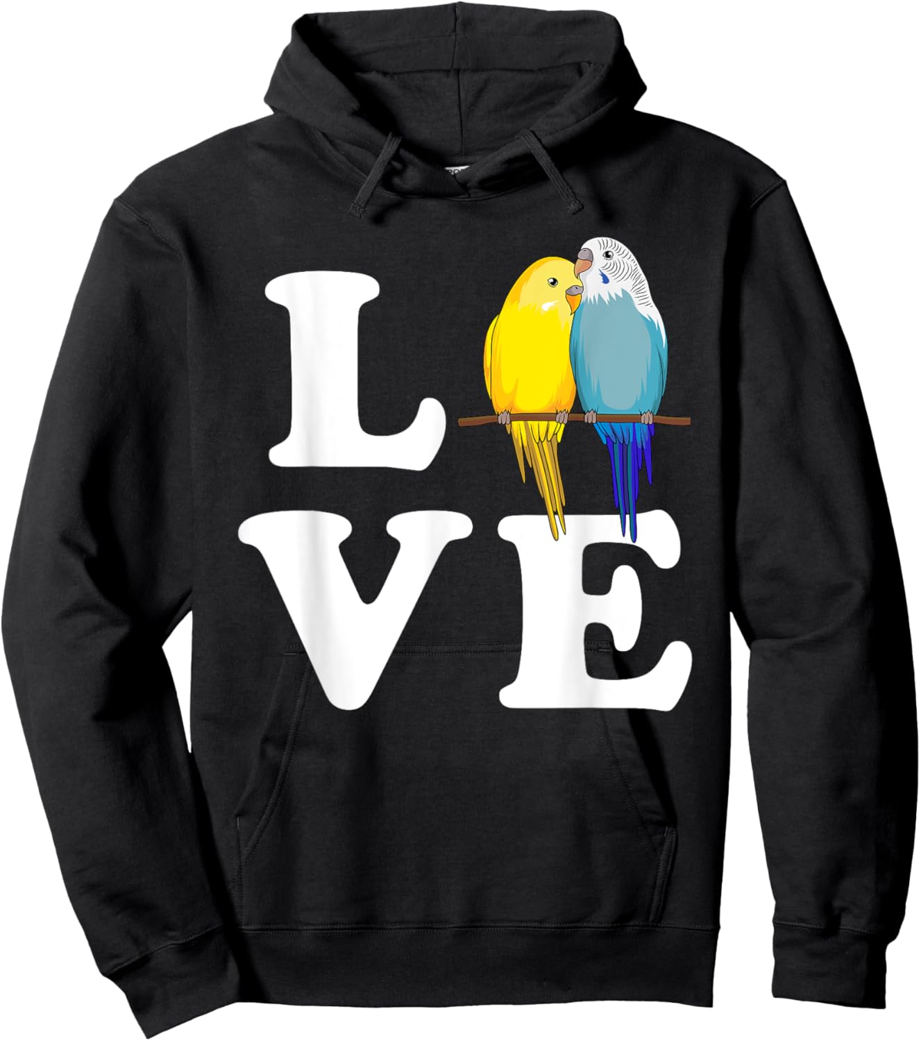 Budgie Love Parakeet Budgerigar Girl Hoodie - Hoodie | Black