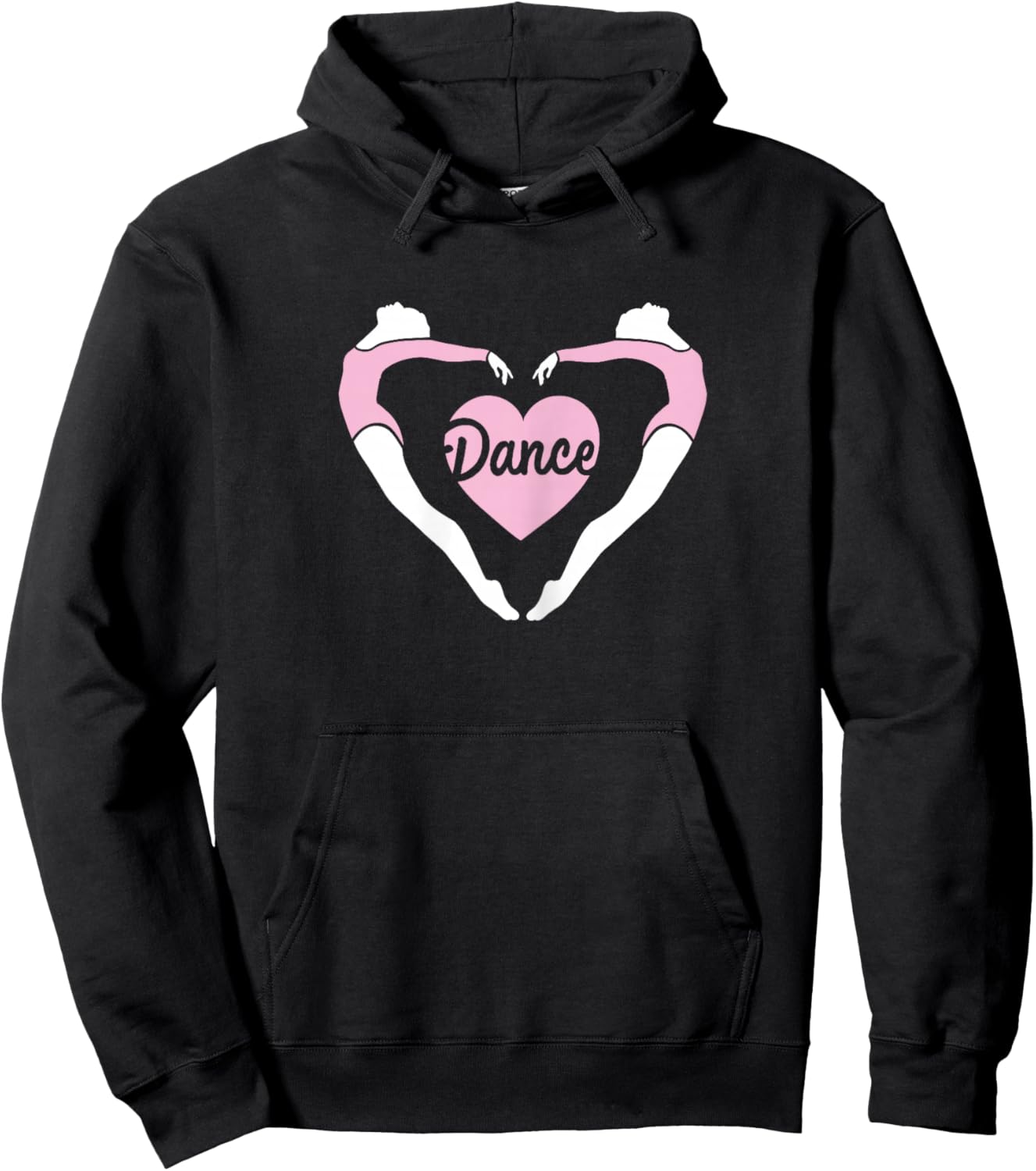 Threadrock Women's Dance Heart Love Hoodie - Hoodie | Black