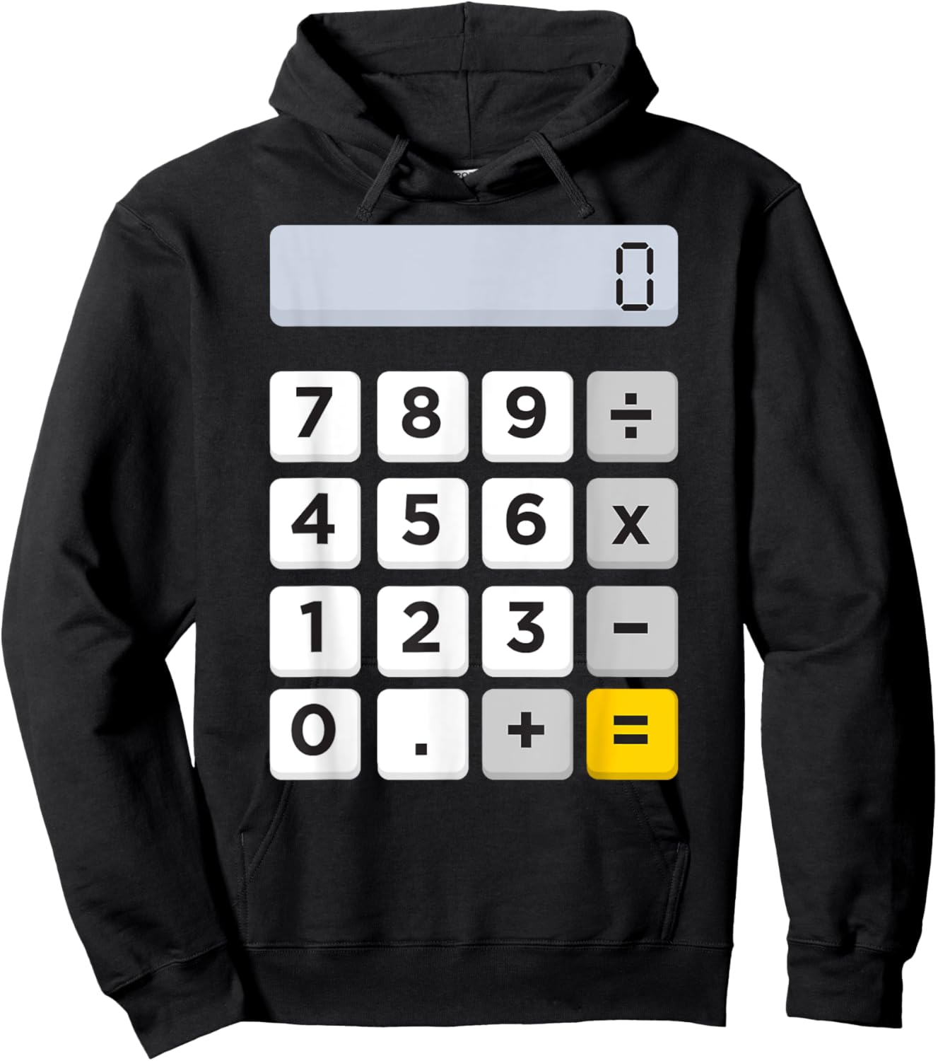 Calculator Halloween Costume Pretend I'm A Calculator Hoodie - Hoodie | Black