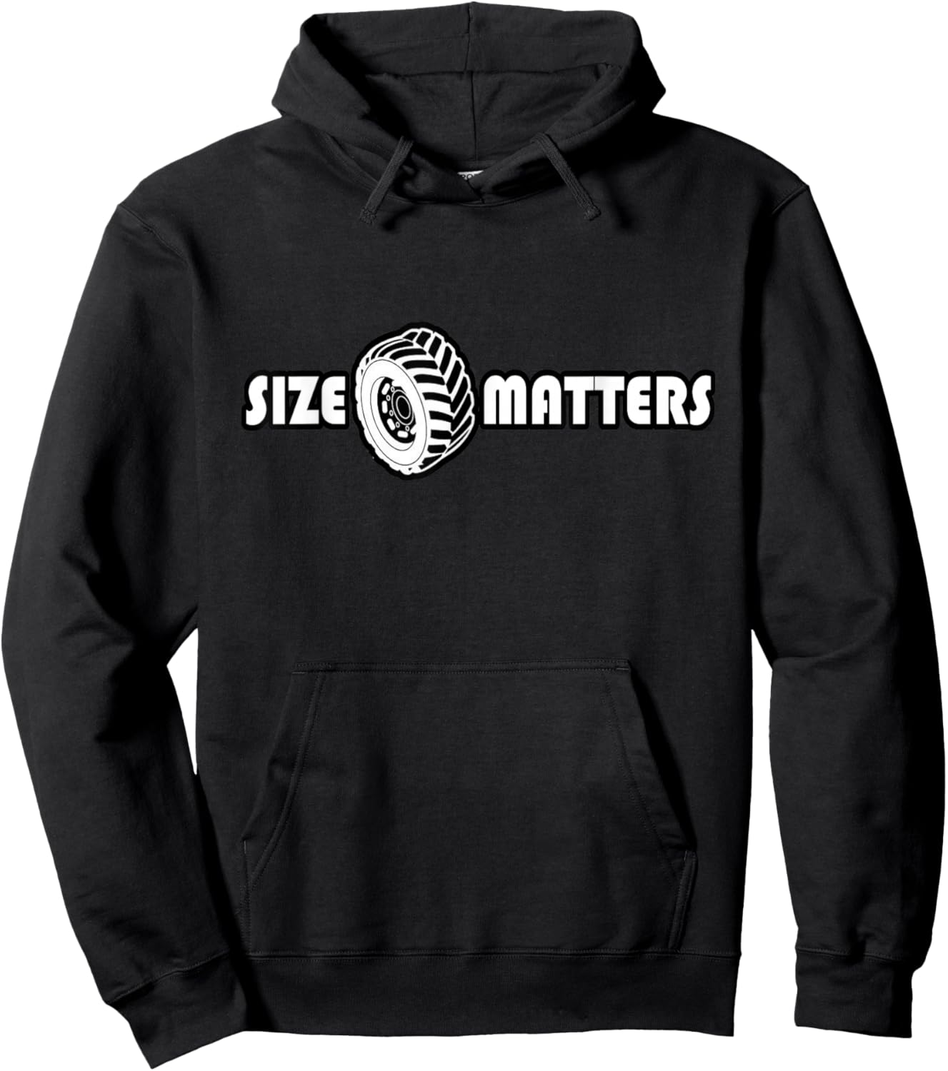 Size Matters Shirt Tire Car Guy shirt Off Road Hoodie - Hoodie | Black