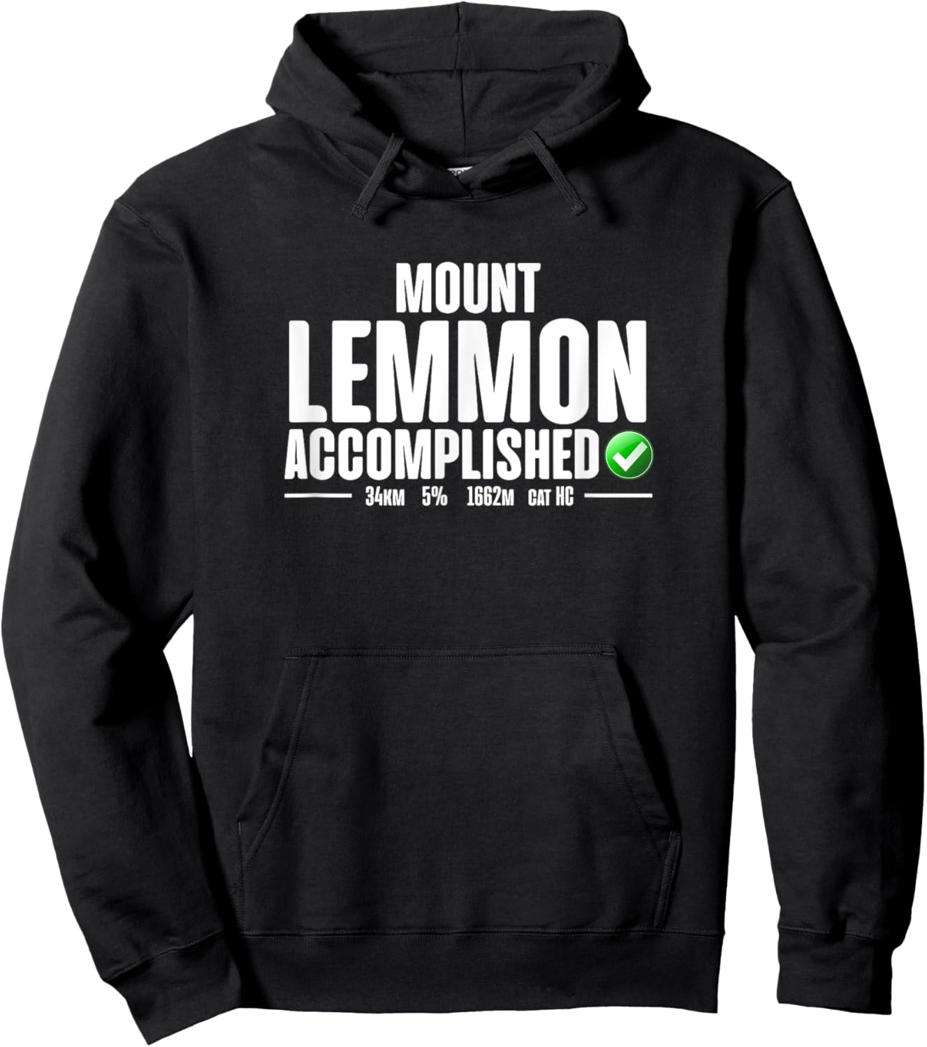 Mount Lemmon Accomplished Cycling Arizona Hoodie - Hoodie | Black