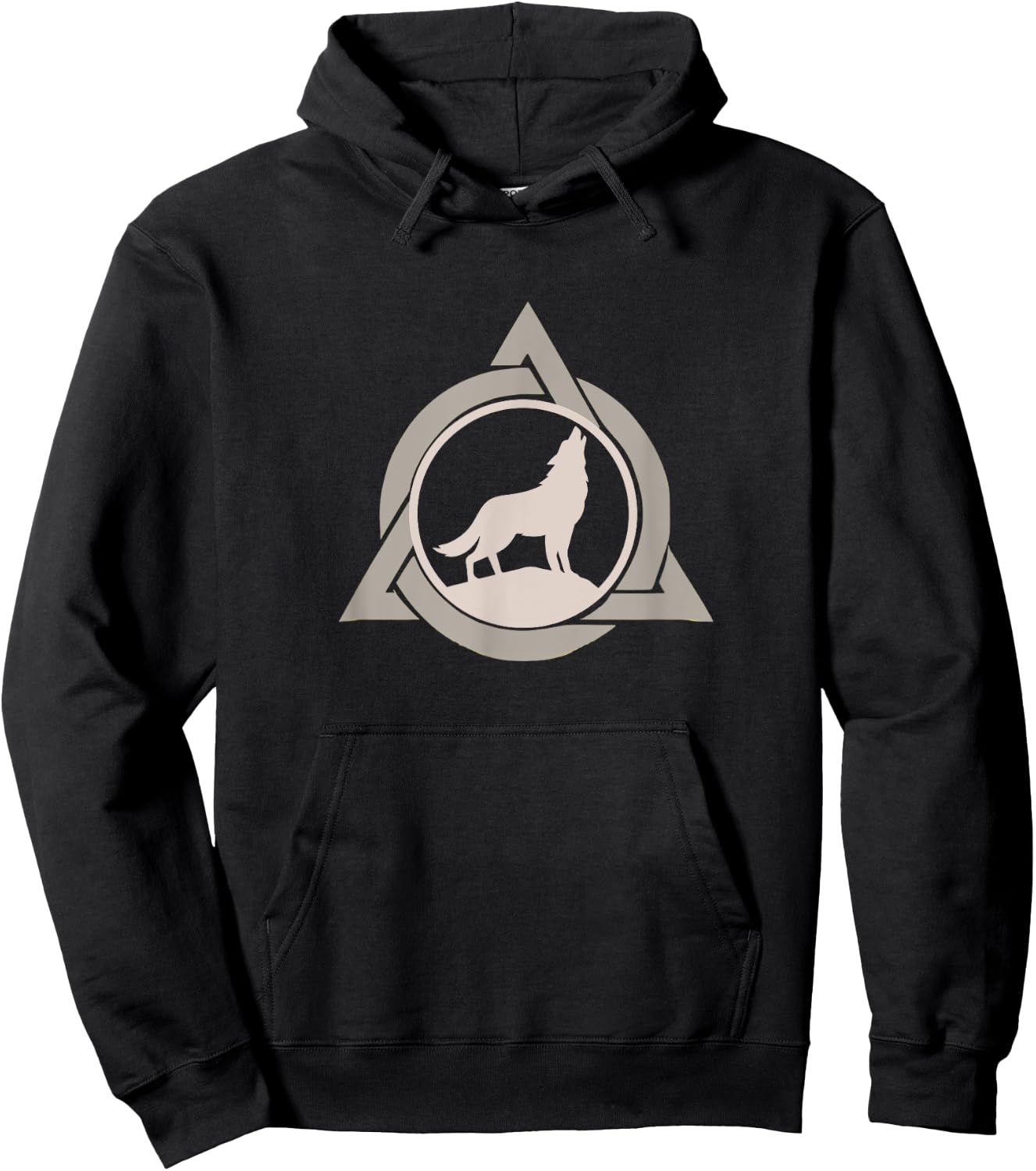 Theta Delta Wolf Therian Gear Therianthropy Symbol Otherkin Hoodie - Hoodie | Black