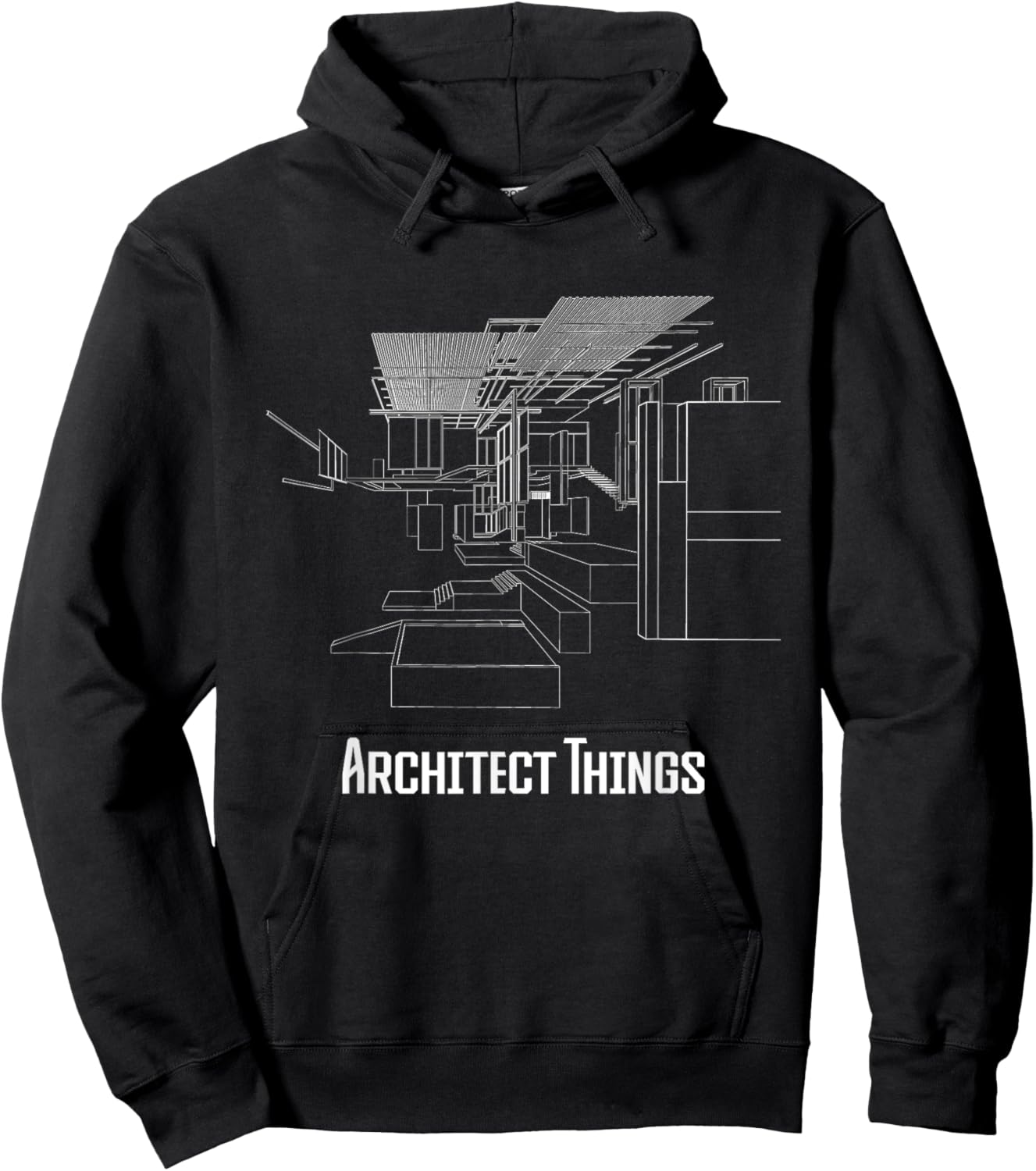 Architect Things - Architecture Artwork Designer Planner Hoodie - Hoodie | Black