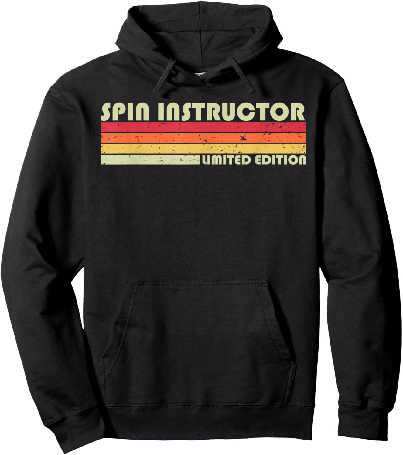 SPIN INSTRUCTOR Funny Job Title Profession Birthday Worker Hoodie - Hoodie | Black