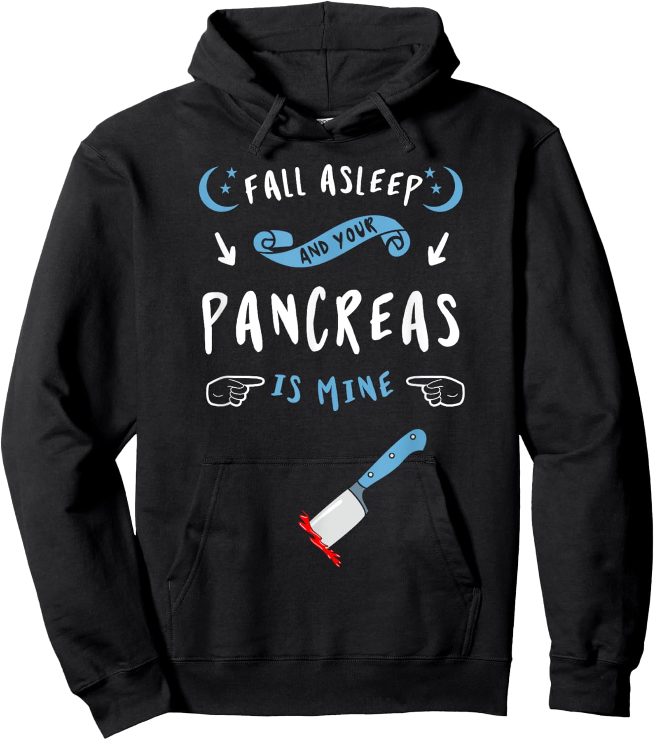 Diabetes Type 1 2 Diabetic Patient Pancreas Survivors Hoodie - Hoodie | Black