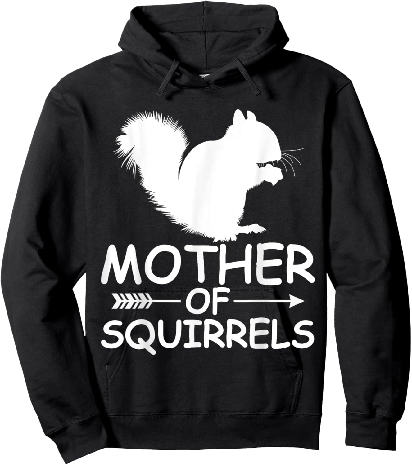 Mother Of Squirrels Shirt Funny Squirrels Mom Mother's Day Hoodie - Hoodie | Black