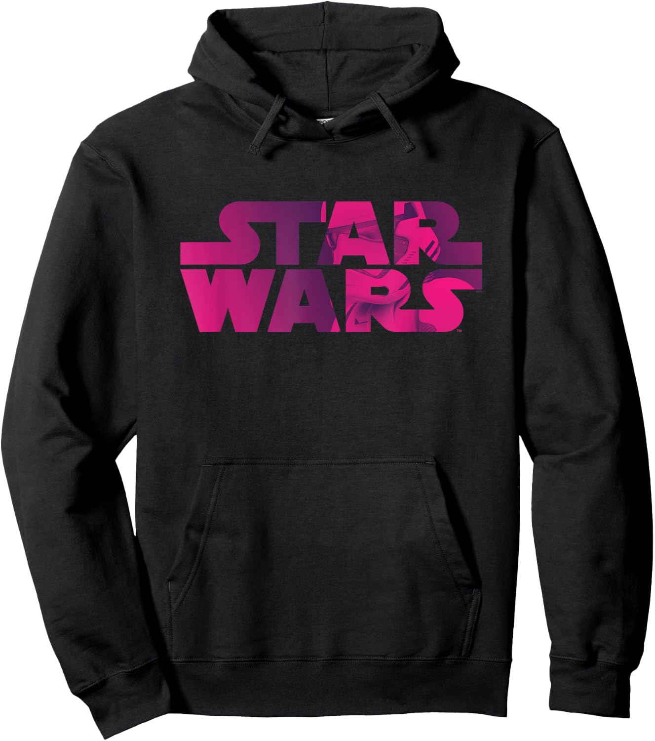 Star Wars Logo Fashion Style Magenta Stormtrooper Hoodie - Hoodie | Black