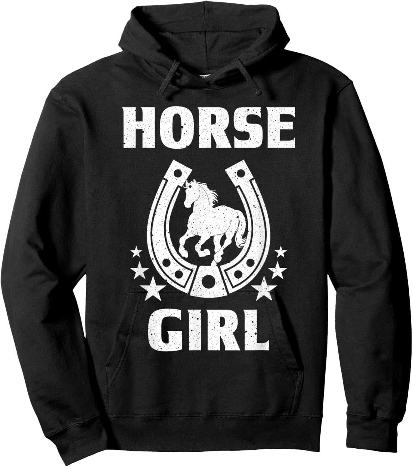 Funny Horse Gift Teen Girls Kids Cool Equestrian Rider Hoodie - Hoodie | Black