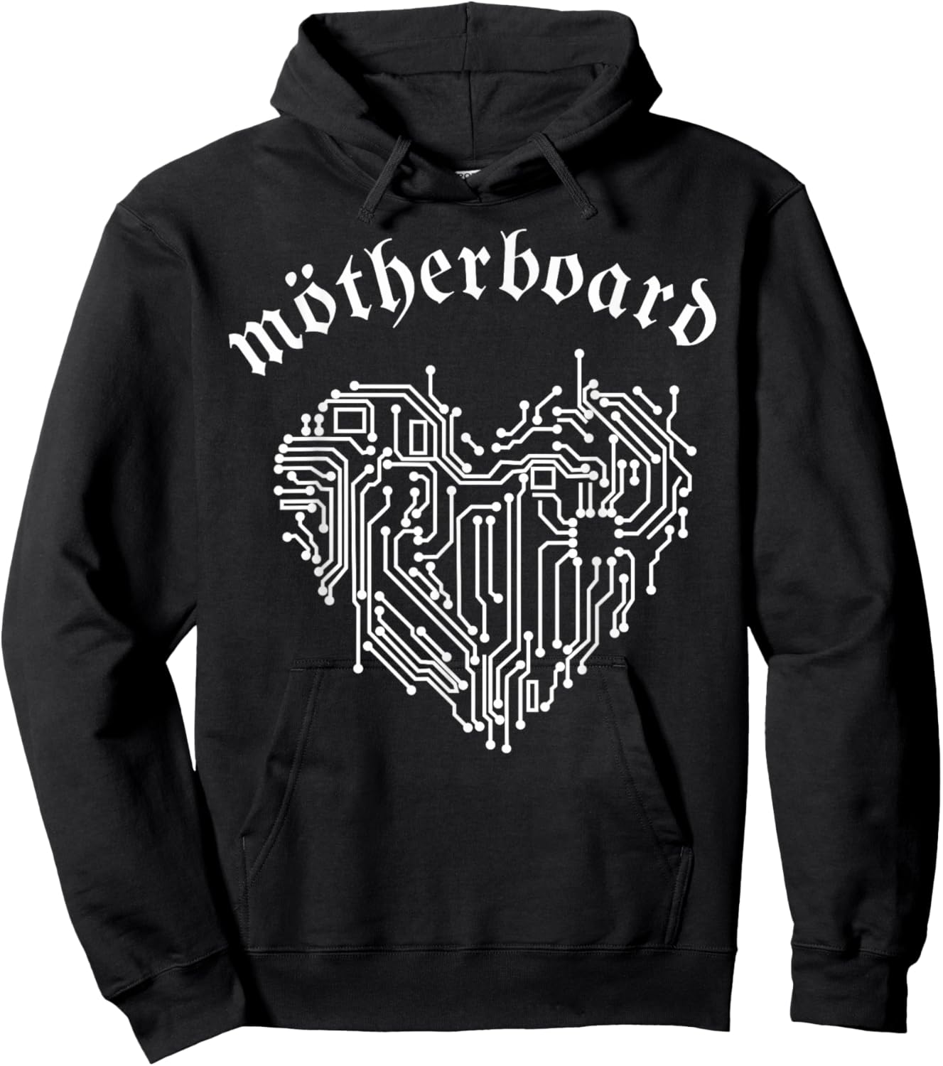 Motherboard, motherboard, geek nerd, fun, rock n roll, it Hoodie - Hoodie | Black