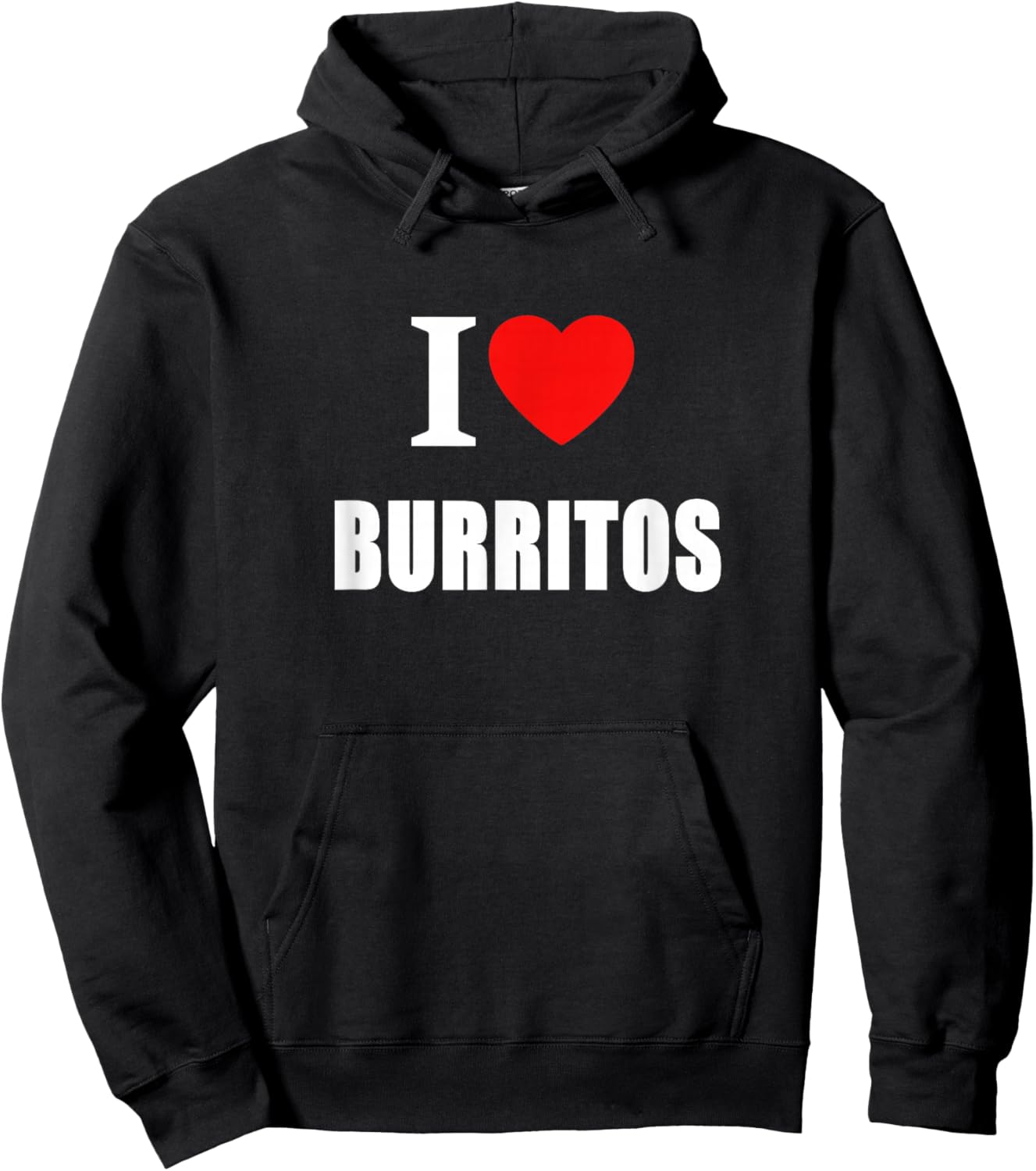 I Love Burritos Women And Students Hoodie - Hoodie | Black