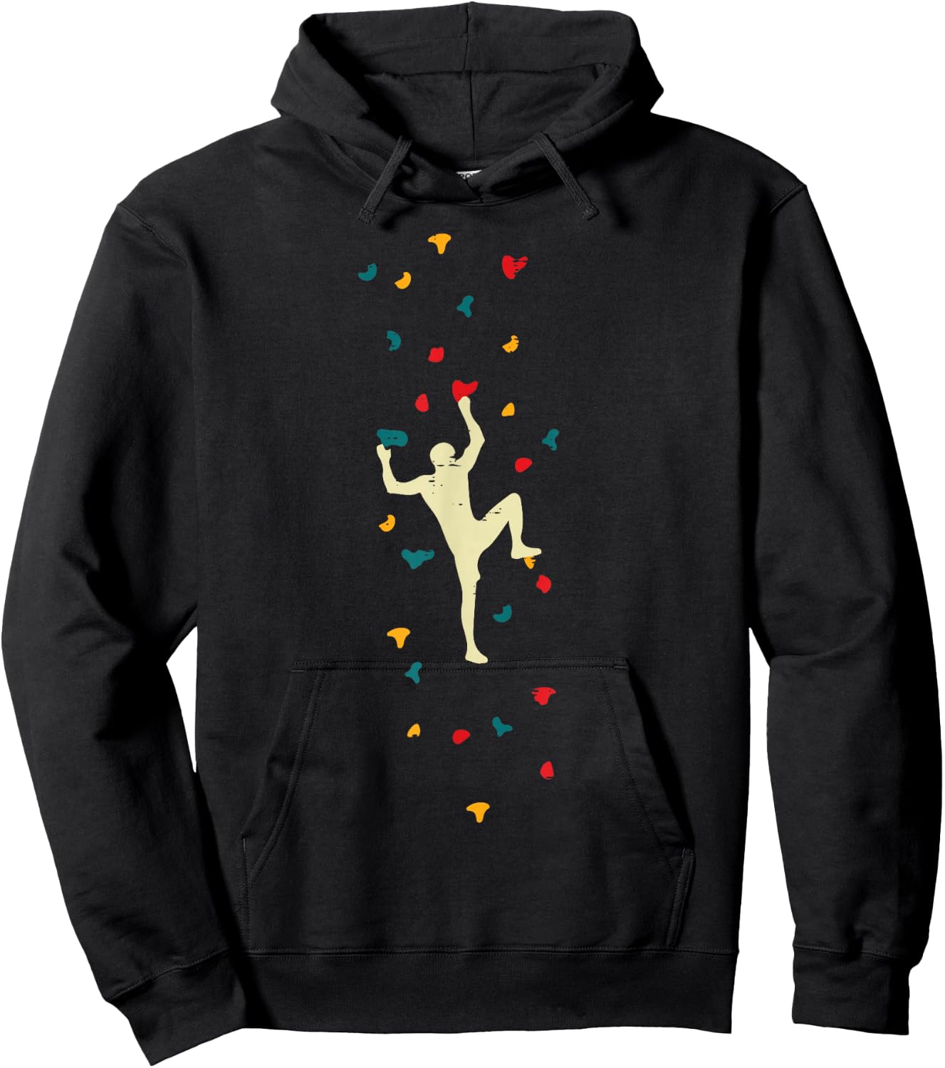 Indoor Climbing Bouldering Wall Climber Men Boys Kids Women Hoodie - Hoodie | Black