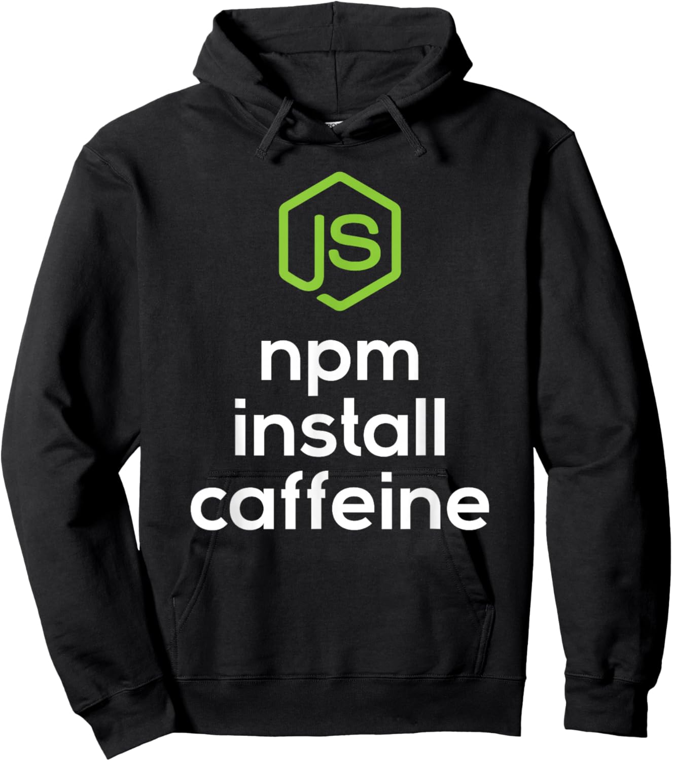 npm install caffeine - Javascript Coding Programmer Coder Hoodie - Hoodie | Black