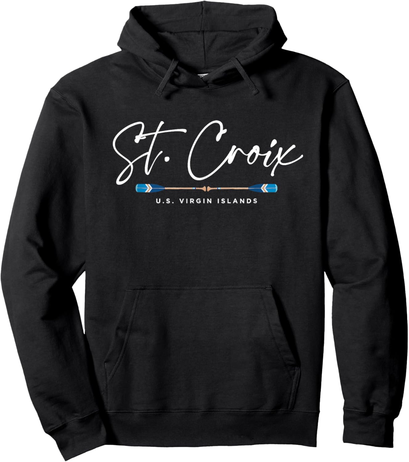 St. Croix USV Islands Beach Graphic Hoodie - Hoodie | Black