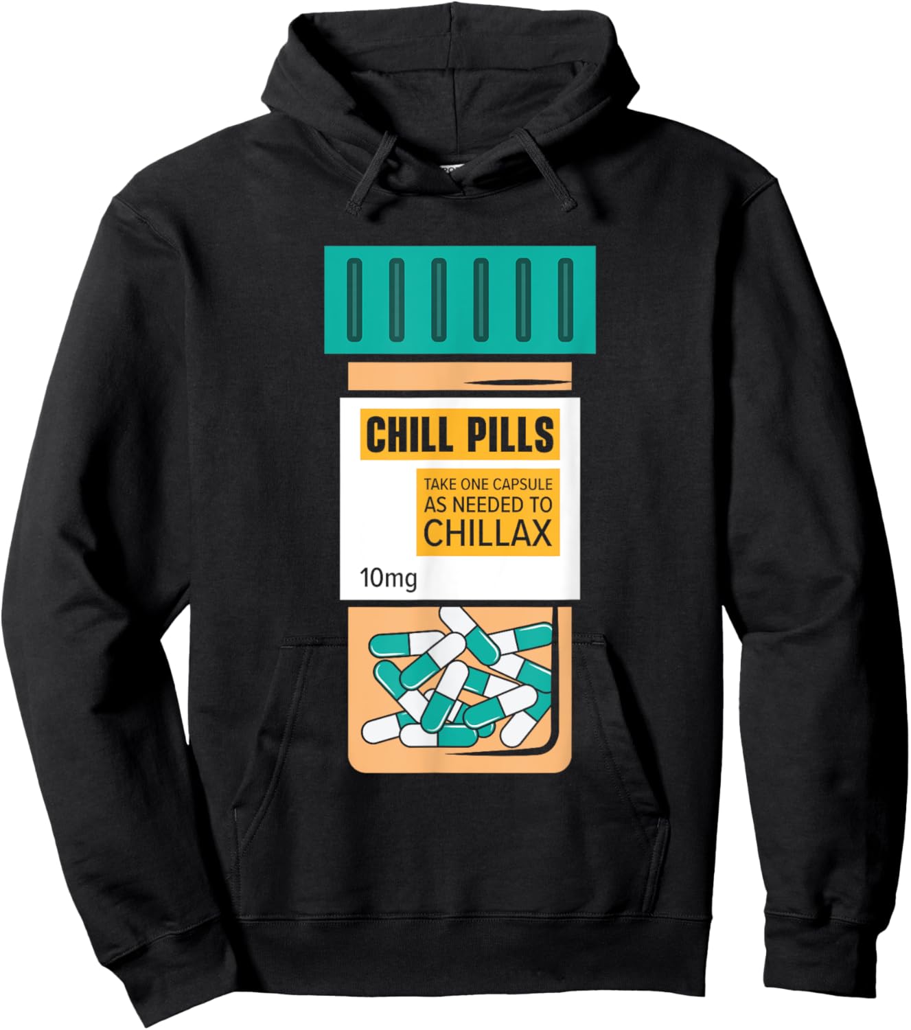 Chill Pills Medical Relax Nursing Medicine Funny Nurse Hoodie - Hoodie | Black